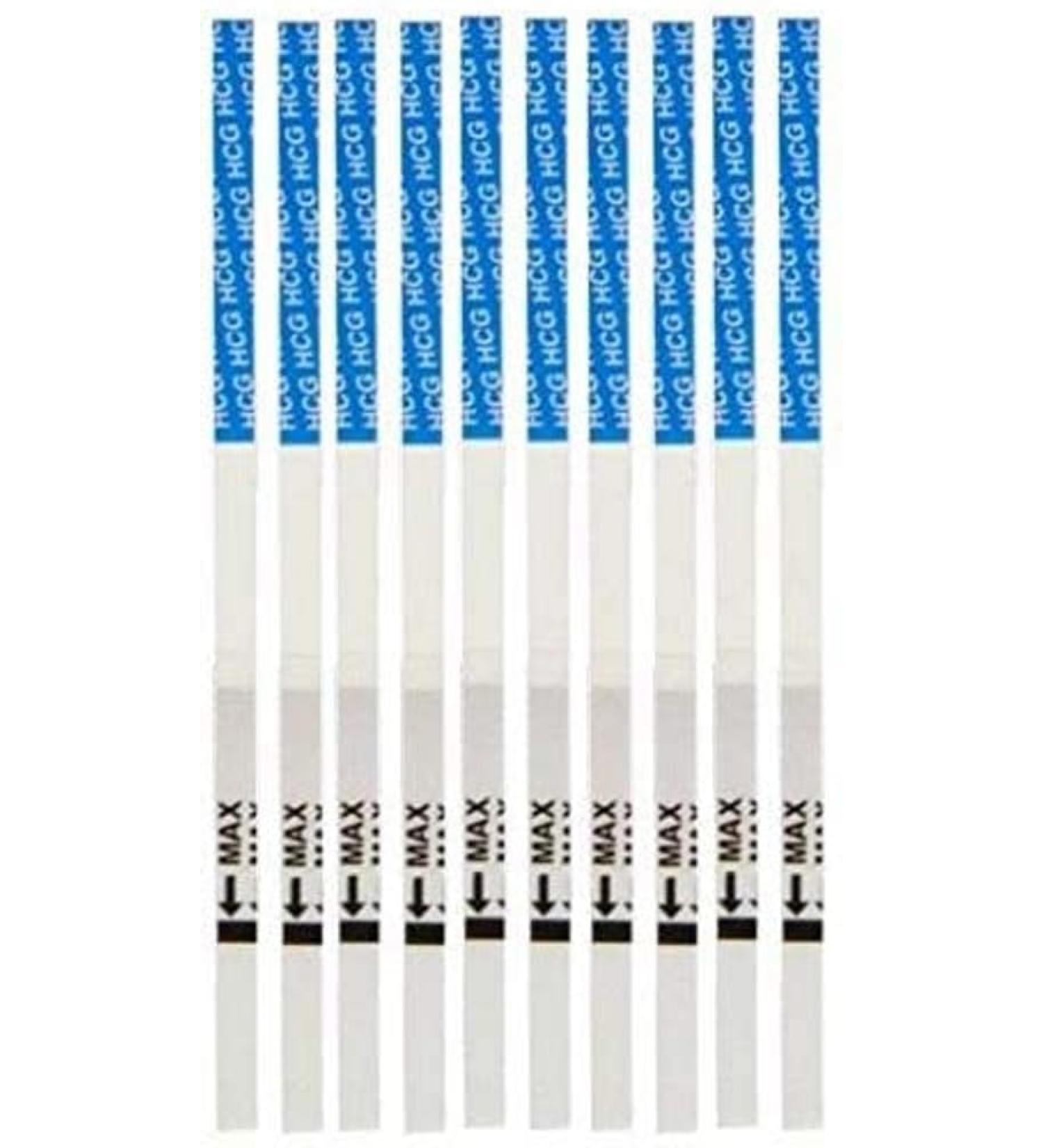 20 Pack Ultra Early 10mIU Pregnancy Test Strips - Tests 6 Days Earlier - 4mm Wide Width - Buy Online on GoSupps.com