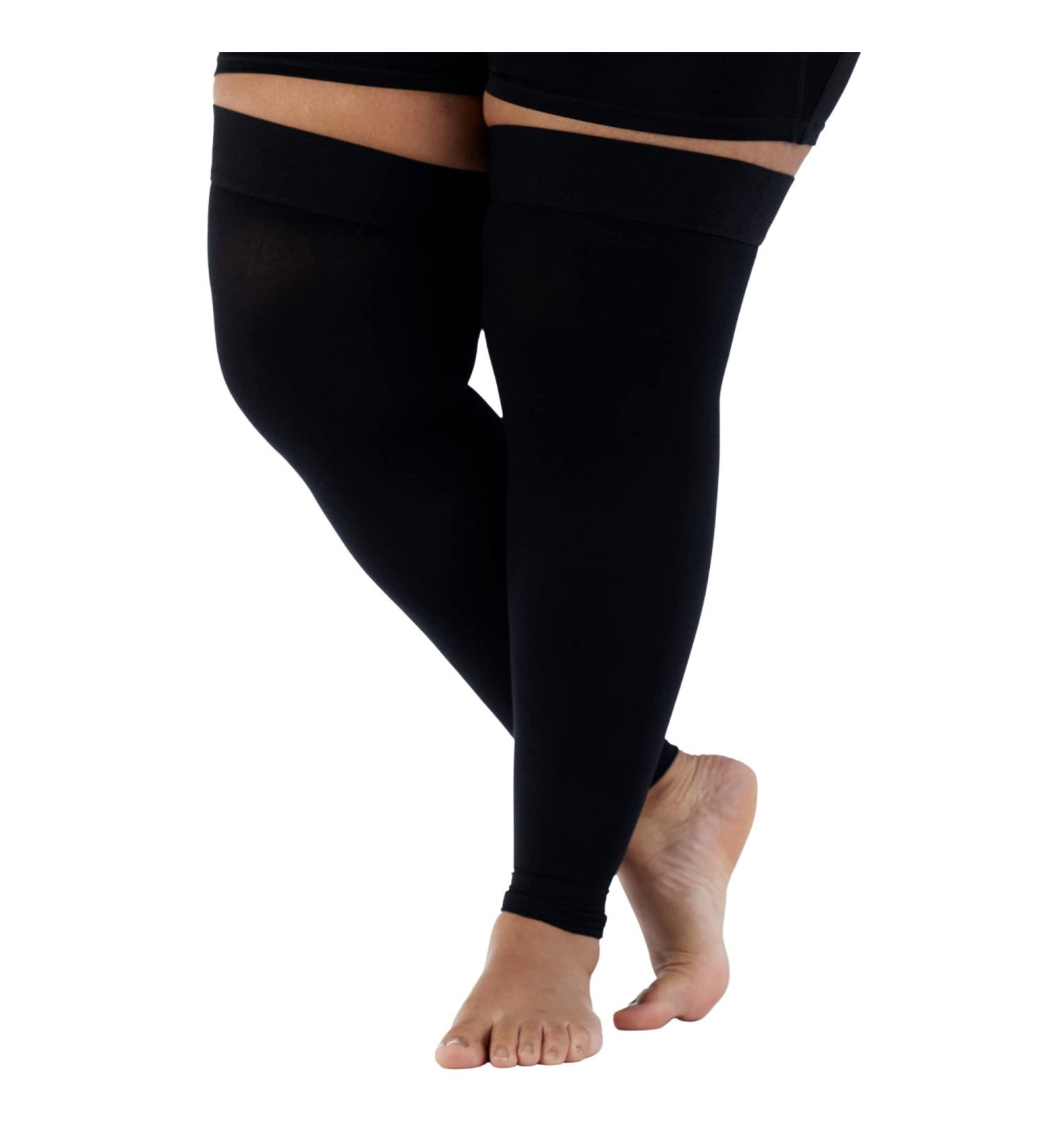 Mojo 7XL Thigh-High Compression Socks for Varicose Veins & Lymphedema - Black, Plus Size A609BL10 - 1 Pair - Buy Online on GoSupps.com