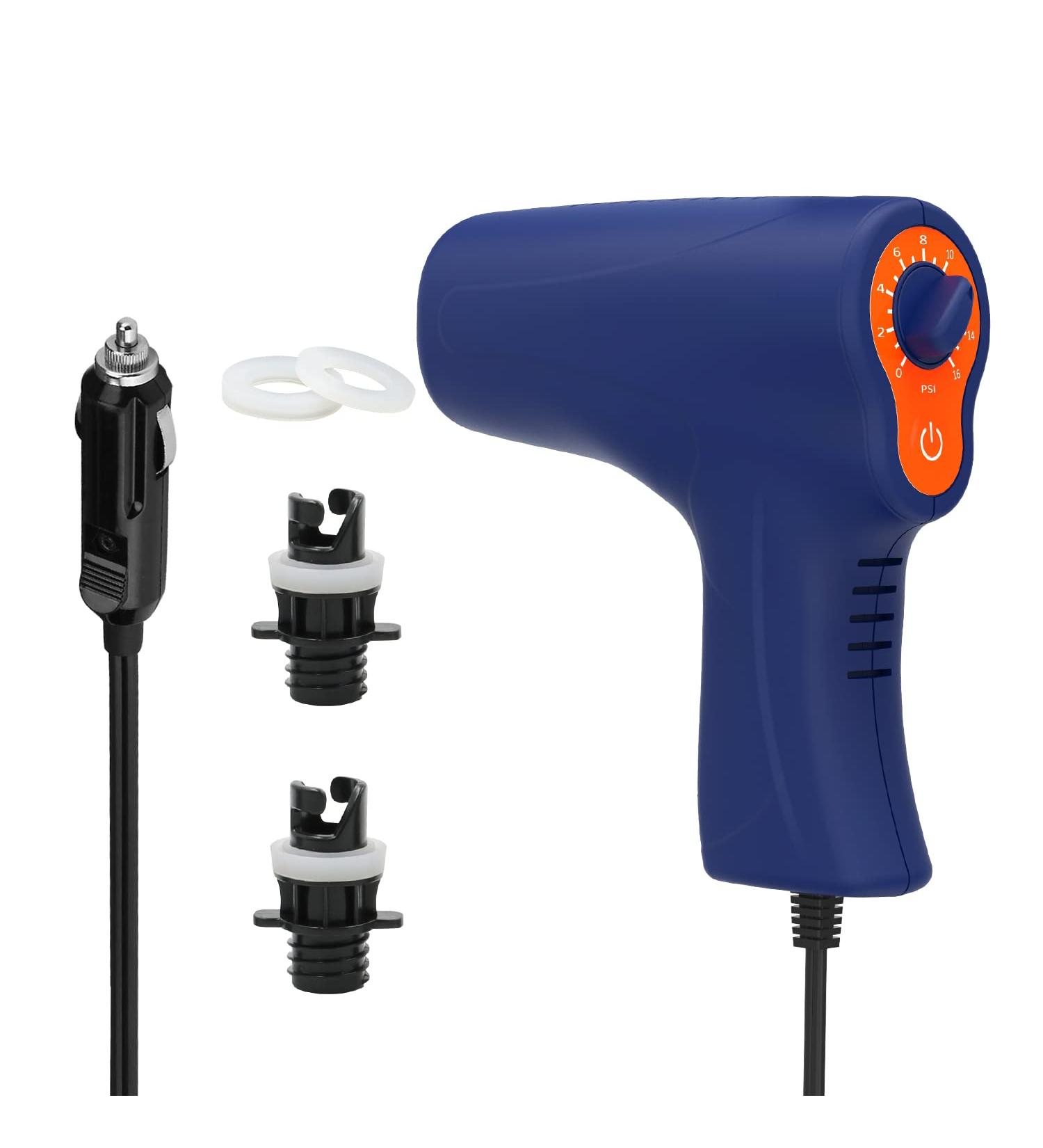 Hoseless SUP Air Pump | Electric Paddle Board Inflator | 0-16 PSI Setting | Auto-Off Feature | for ISup, Kayaks, Boats - Buy Online on GoSupps.com