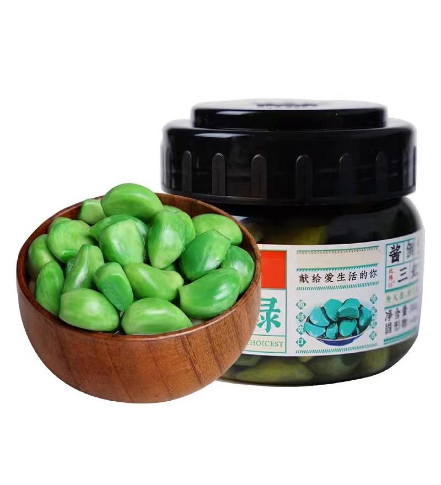 Feicui Green Garlic Laba Garlic 300G: Pickled with White Vinegar, Shandong Specialty - Buy Online on GoSupps.com