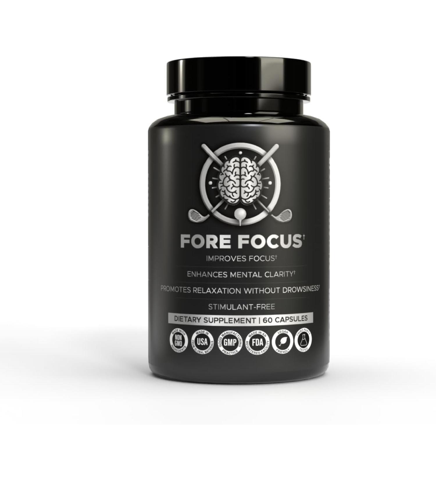 Brain Supplement for Memory and Focus - Mental Focus Supplement - Ashwagandha L Theanine Rhodiola Rosea & Ginkgo Biloba - Alpha Brain Supplements for Memory or Focus Non-GMO Vegan - 60 Capsules - Buy Online on GoSupps.com