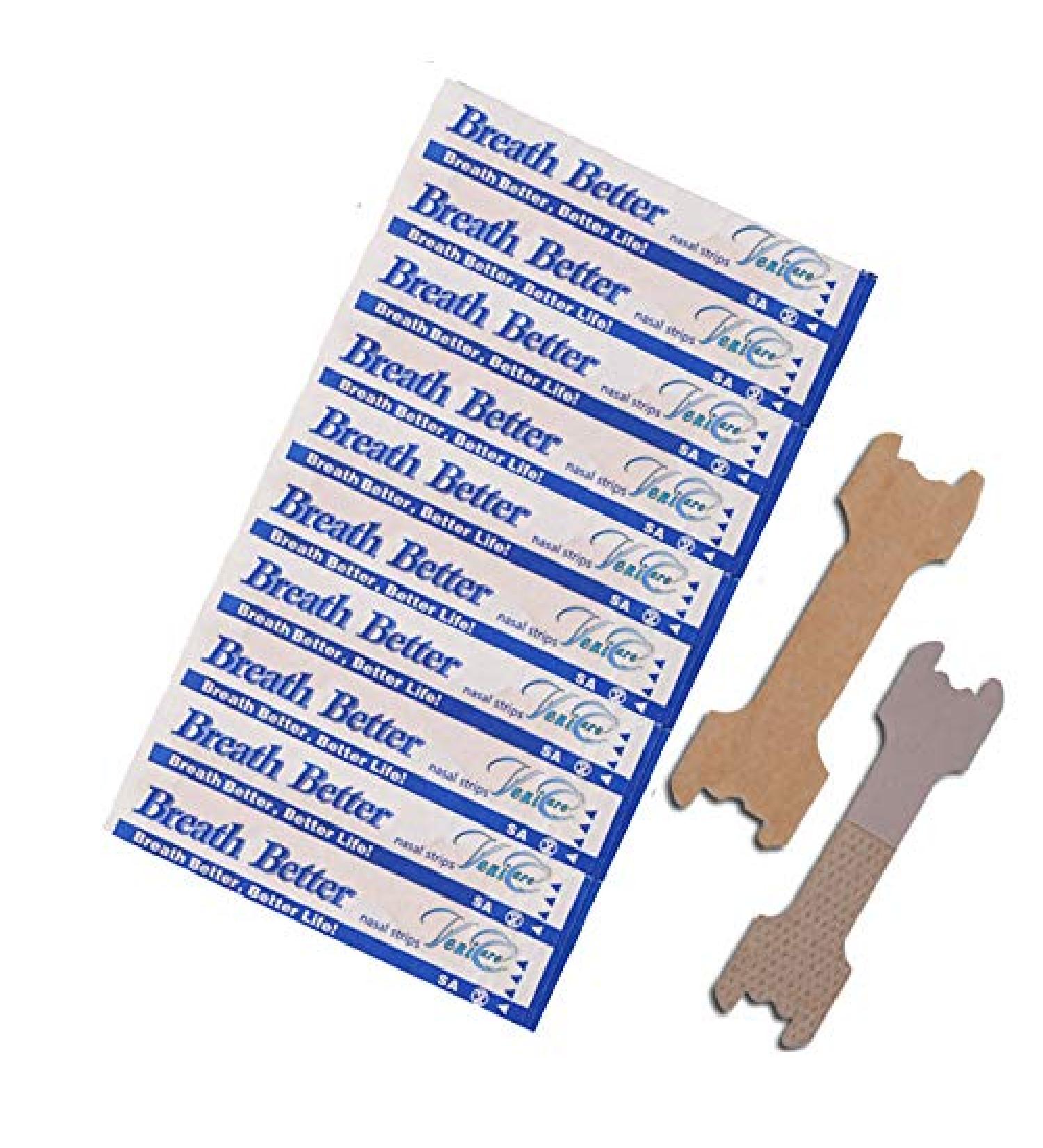 360 Large Nasal Strips - Breathe Better with Tan Strips - Improved Nasal Airflow - Buy Online on GoSupps.com