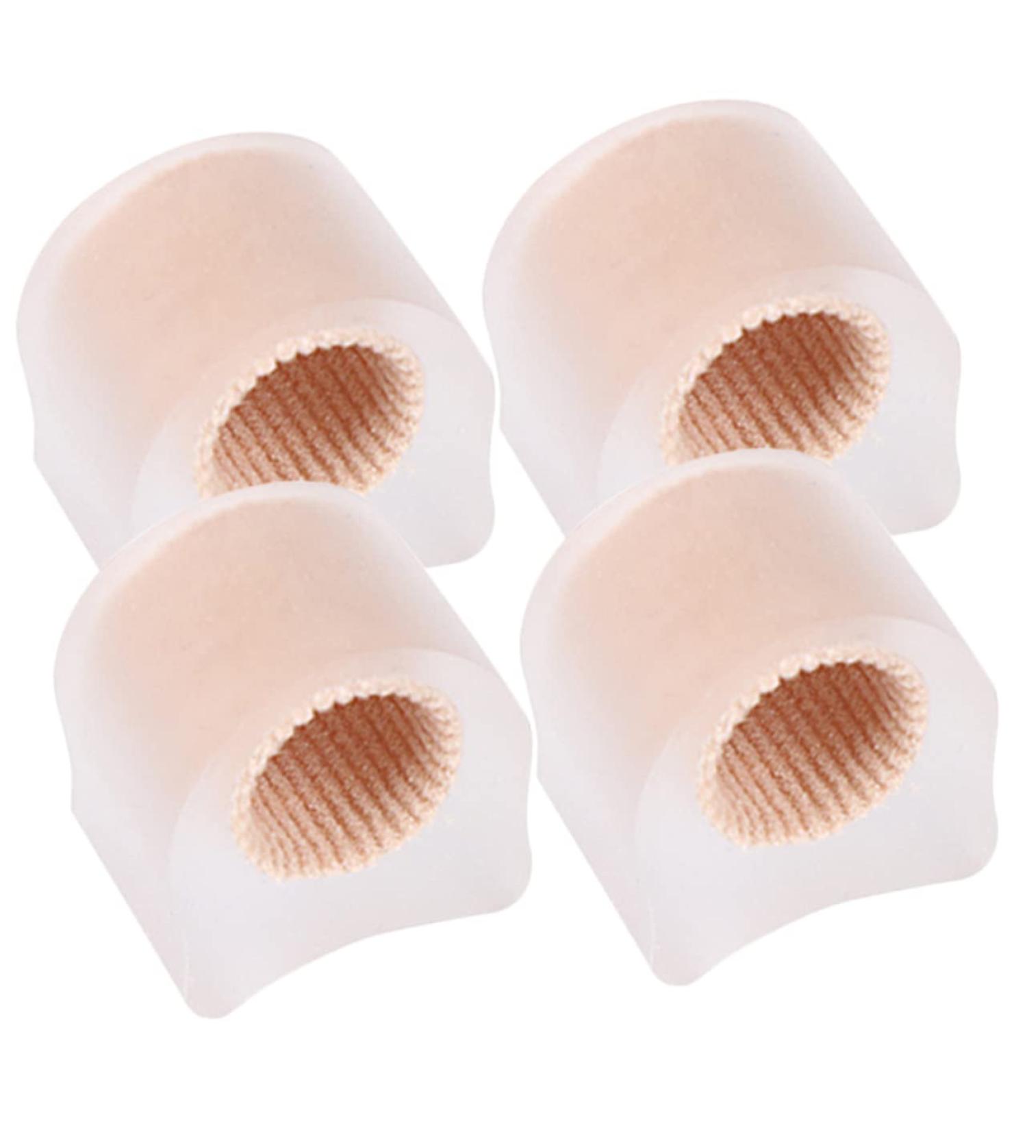 2 Pairs Silicone Toe Sleeves & Splint for Toe Separation & Valgus Correction - Reusable & Comfortable Toe Splitter Set 2.7x2.2cm - Buy Online on GoSupps.com