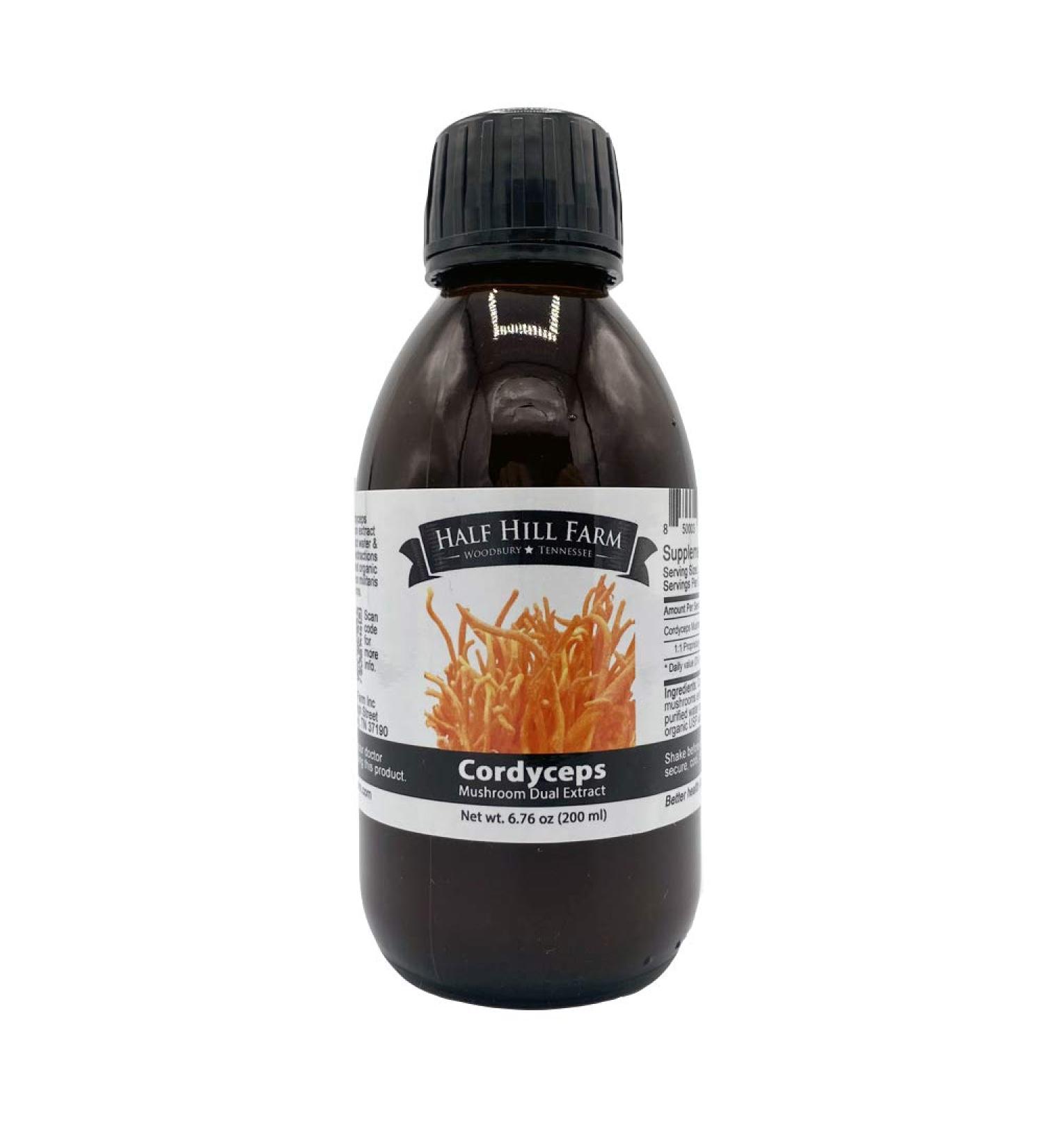Half Hill Farm Cordyceps Mushroom Dual Extract 6.76 OZ - Buy Online on GoSupps.com