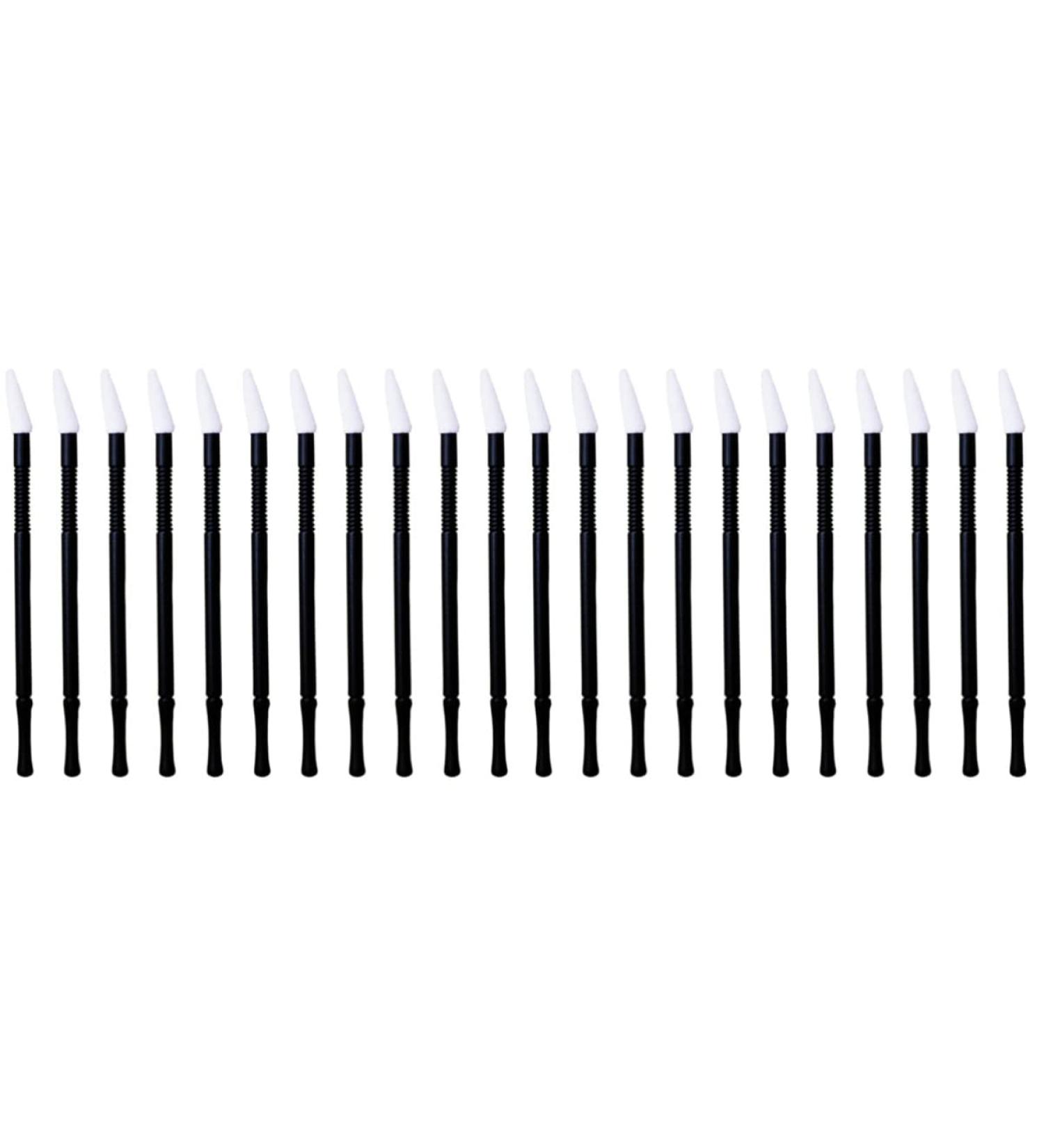 200 Pcs Lip Brush Applicator Kit - Black & White Makeup Tool Set for Perfect Lipstick Application | International Shipping Available - Buy Online on GoSupps.com