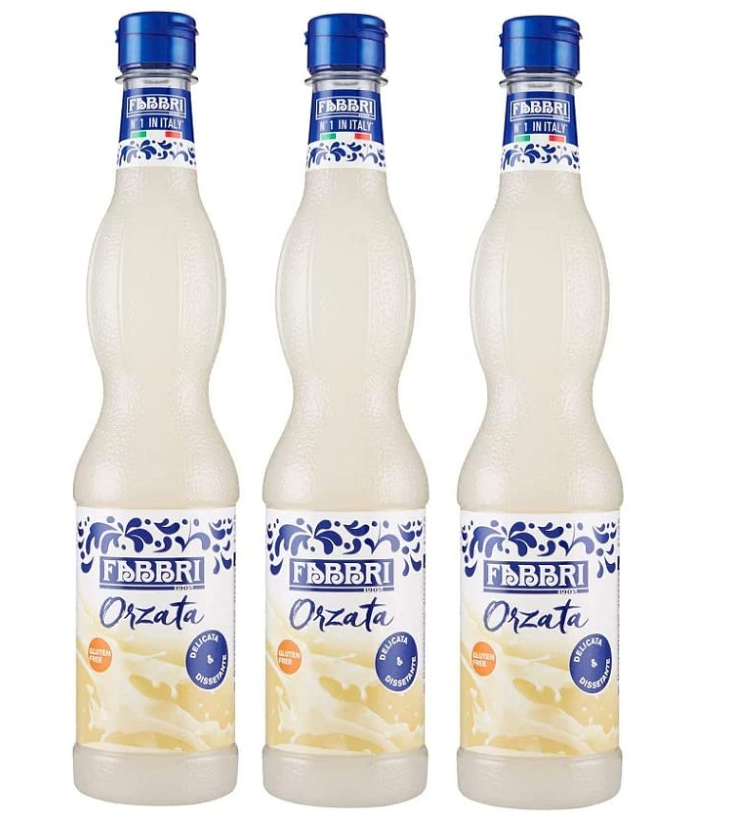 Fabbri Sciroppo Orzata Barley Syrups Ideal for Cocktails and Beverages Soft Drinks PET 560ml (Pack of 3) - Buy Online on GoSupps.com