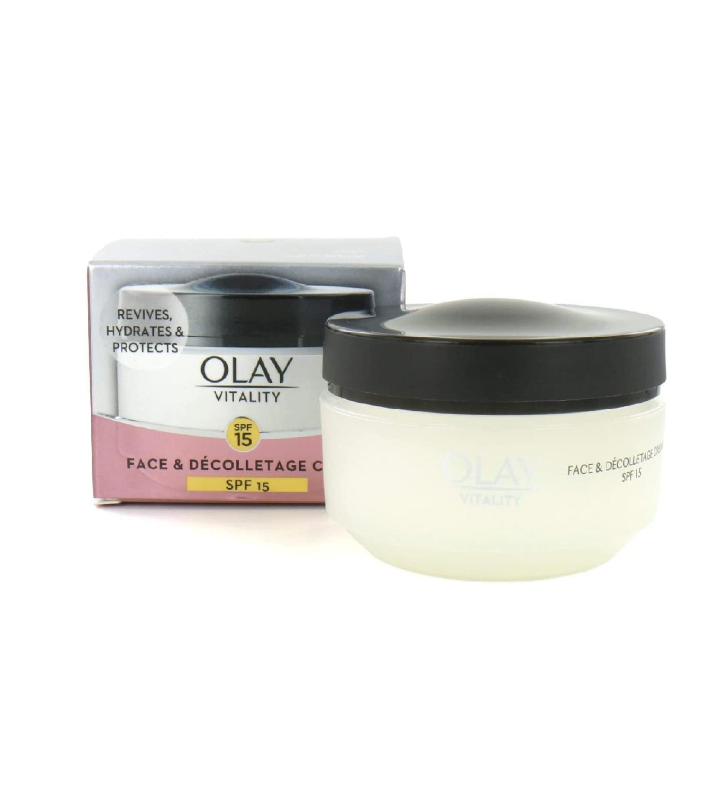 Olay Vitality Neck and Decolletage Cream SPF15