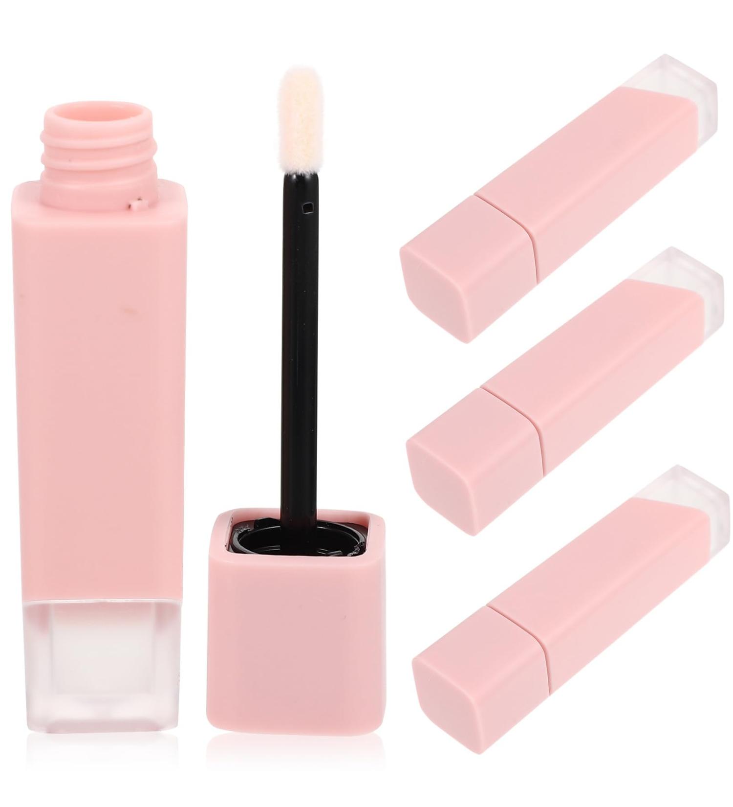 Homoyoyo 4pi ces Lot De Tubes De Gloss L vres Rechargeables Et Lavables Compacts Et L gers Avec Base Transparente - Buy Online on GoSupps.com