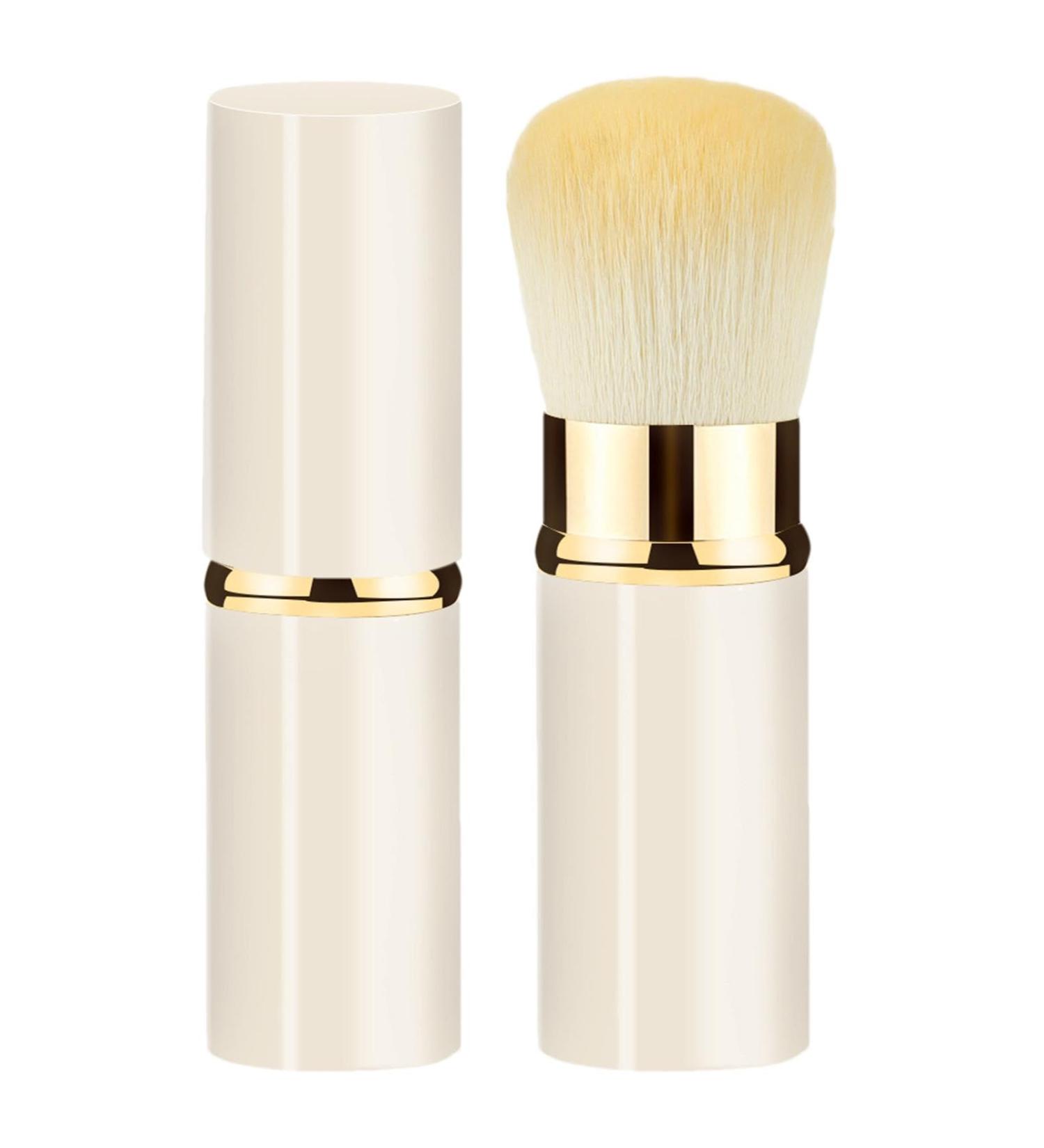 Maodom Telescopic Makeup Brush Small Multipurpose Cosmetics Brushes Portable Powder Brushes Soft Face Makeup Brush for Sunscreen Bronzing Powder White - Buy Online on GoSupps.com