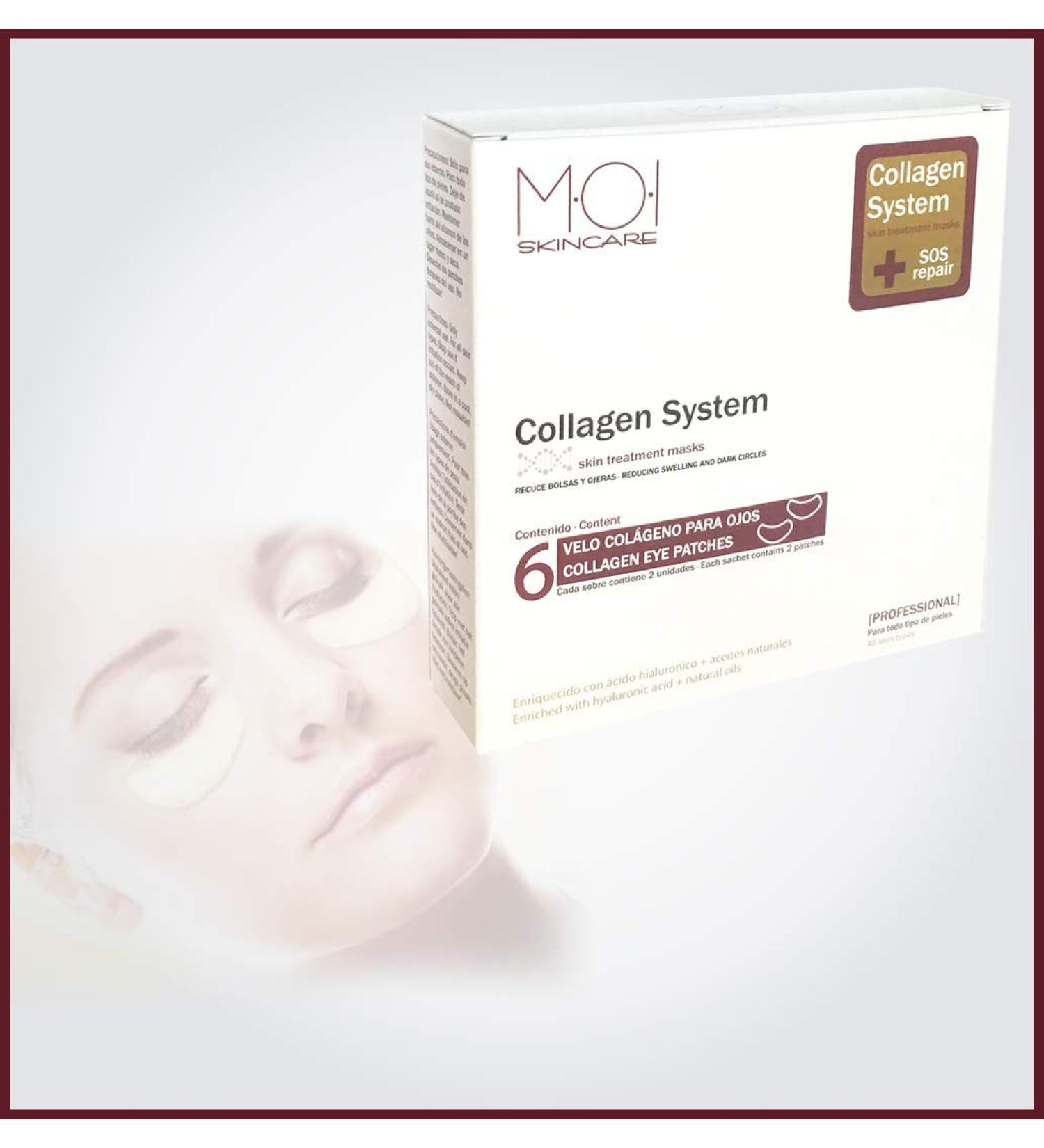 Sesiomworld Moi Moises Exclusive collagen system with 6 envelopes with 2 eye zones M O I Skincare 6 pieces 100 g