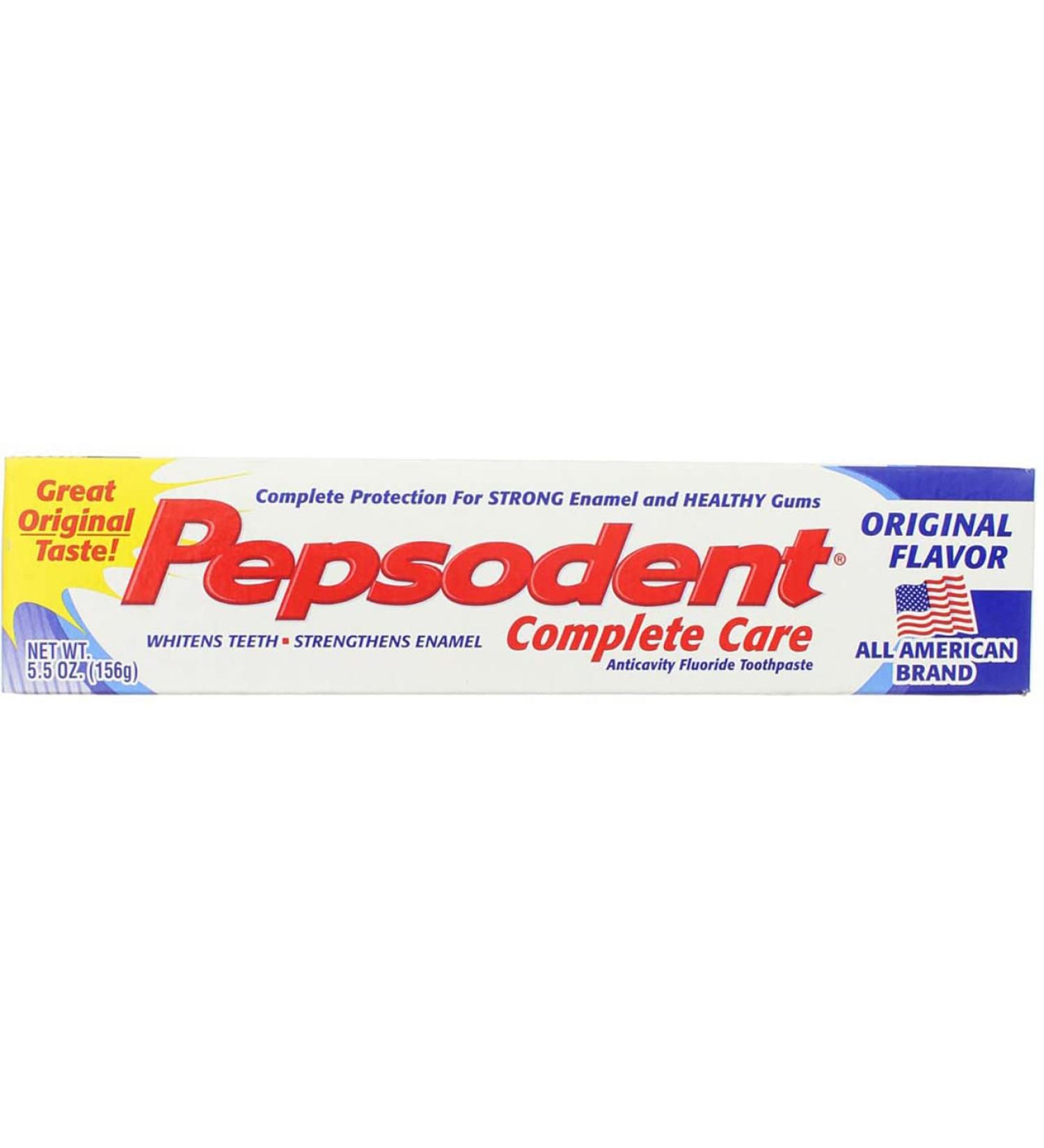 Pepsodent Complete Care Anticavity Fluoride Toothpaste Original Flavor - 6 oz Pack of 5 - Buy Online on GoSupps.com