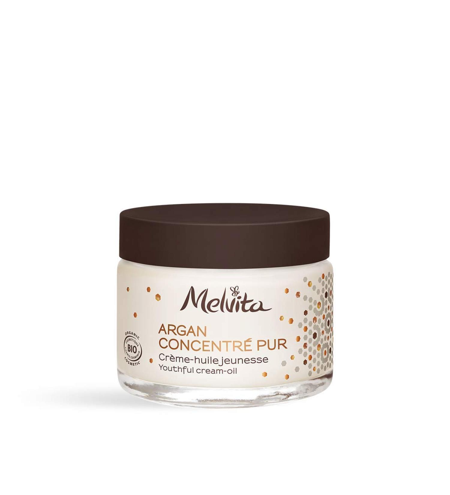Melvita Anti-aging Cream Certified Organic Argan Concentrate Pure Pot 50 ml - Buy Online on GoSupps.com