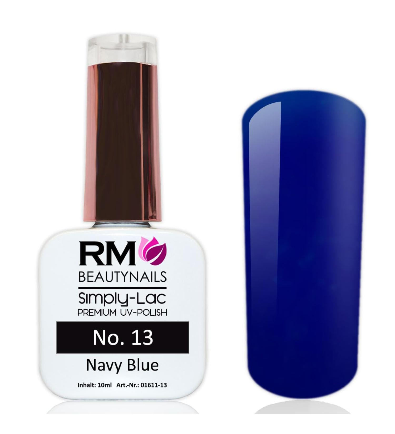 Simply-Lac UV Polish No. 13 - Navy Blue Marine Gel Nail Polish 10ml | RM Beautynails - International Shipping Available - Buy Online on GoSupps.com