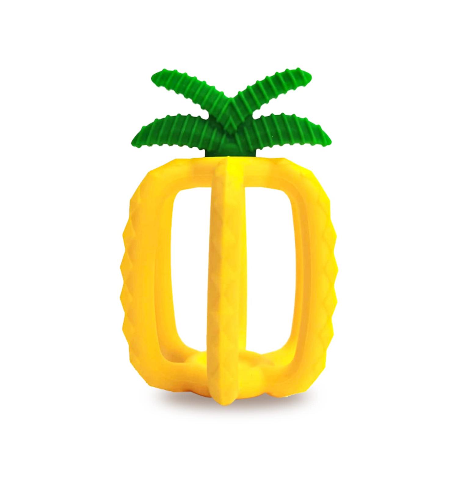 Veslen Baby Teether - Cute Fruits Teether for Boys and Girls | BPA-Free | 3-36 Months | Pineapple Teething Toy - Buy Online on GoSupps.com