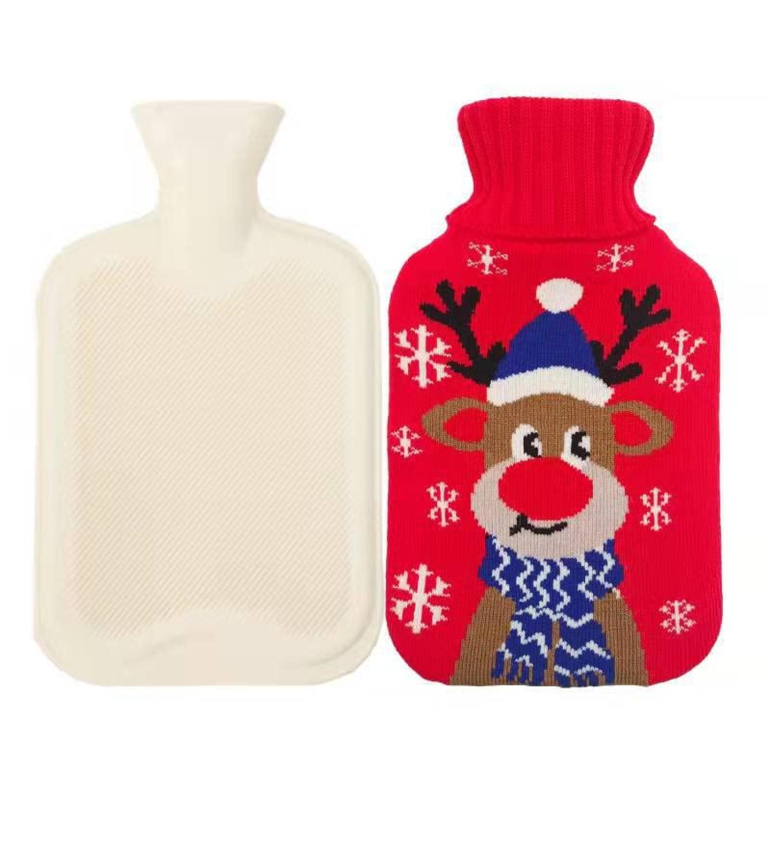 MYAMIA 2L Hot Water Bottles with Cover - Rubber Hot Water Bag for Pain Relief - Ideal for Cozy Comfort | International Shipping - Buy Online on GoSupps.com