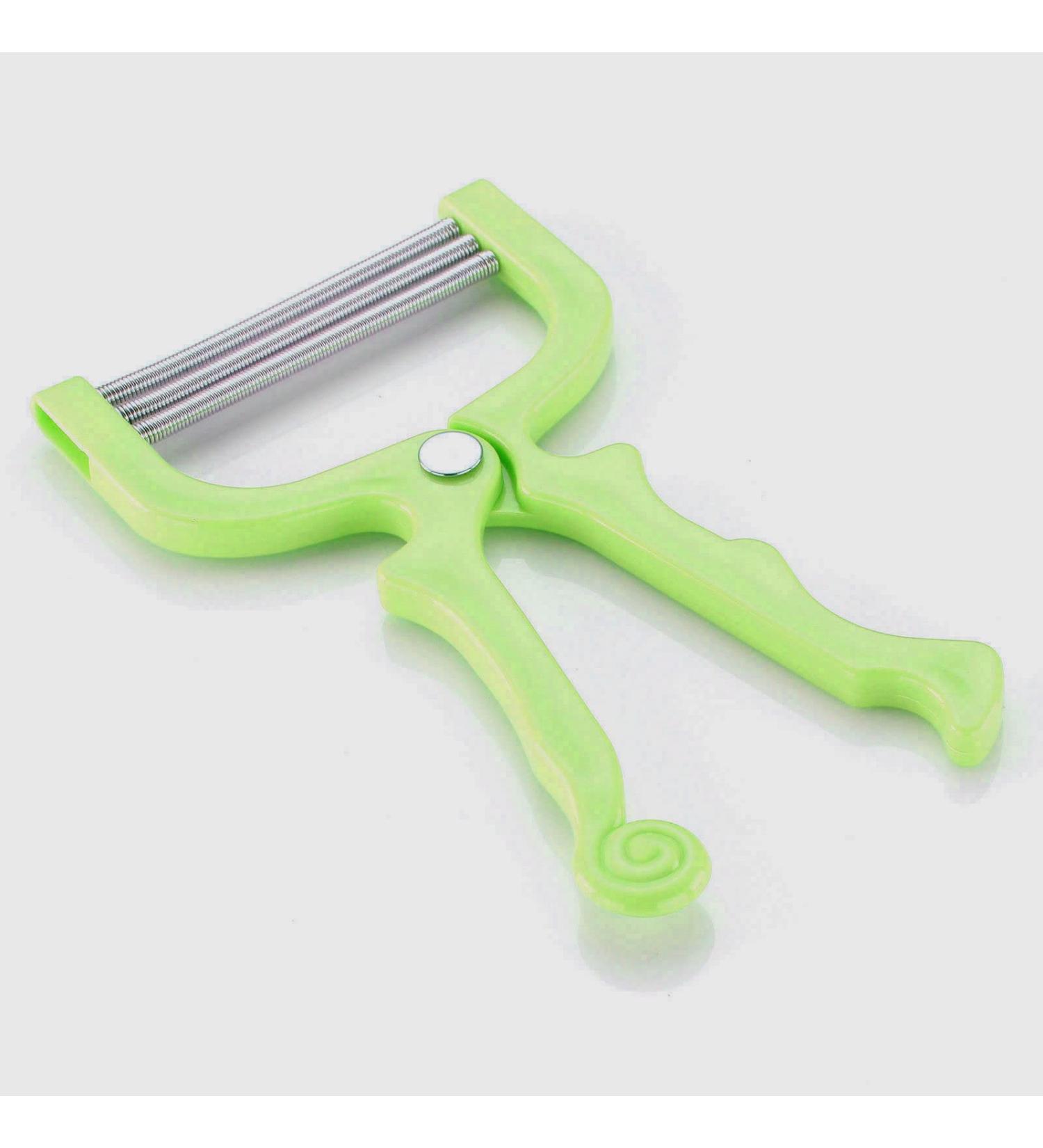 Handheld Facial Hair Epilator Threading Tool Manual Portable Epilator Spring Facial Hair Remover Beauty Tools for Women Blue Green Pink Green - 1