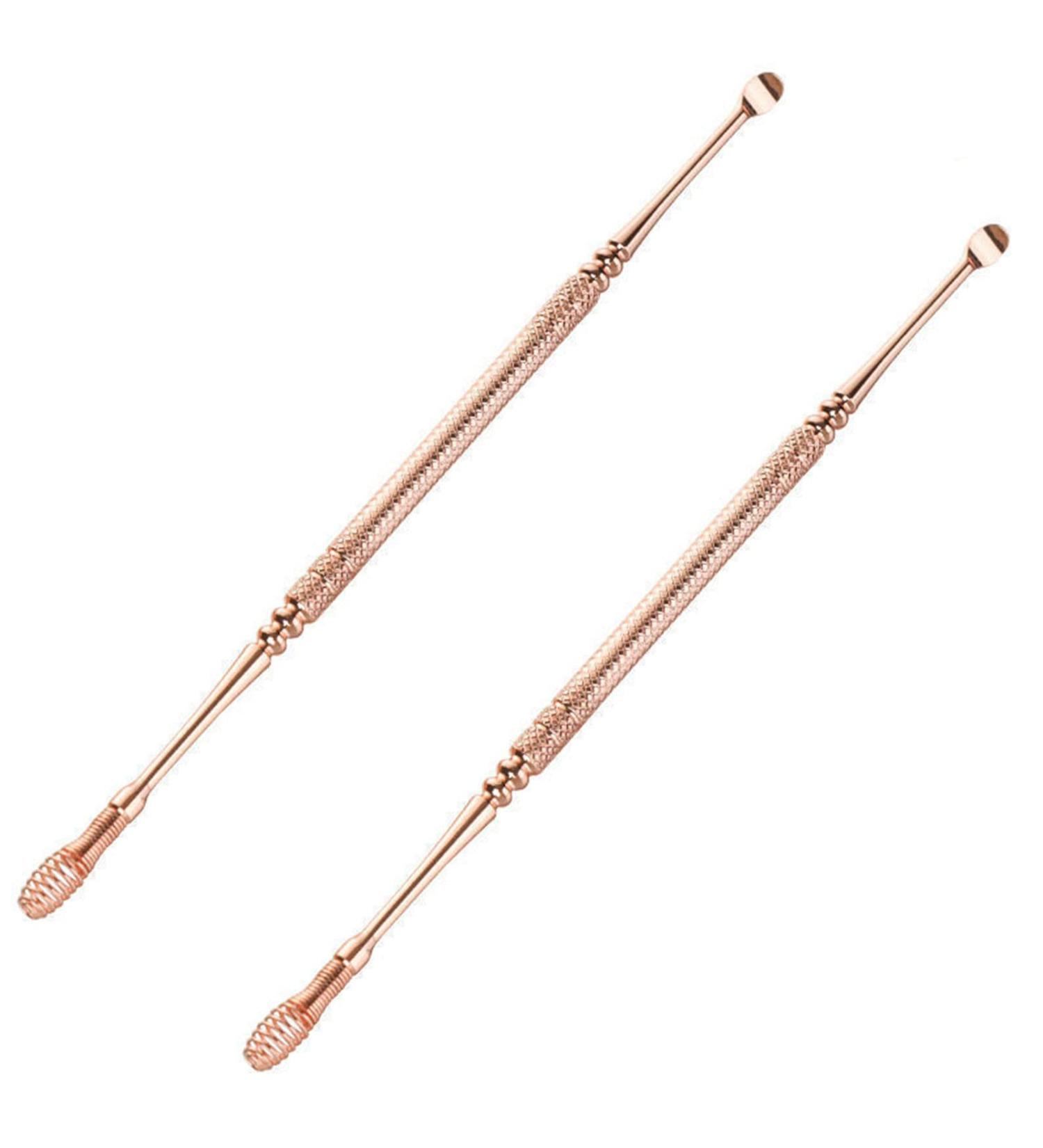 2Pcs Ear Wax Removal Earwax Remover Ear Wax Removal Tool Professional Ear Cleaner Stainless Steel 360 Spiral Ear Cleaning Tool Ear Pick Spoon Ear Wax Removal Kit for Kids Adults (Rose Gold) - Buy Online on GoSupps.com