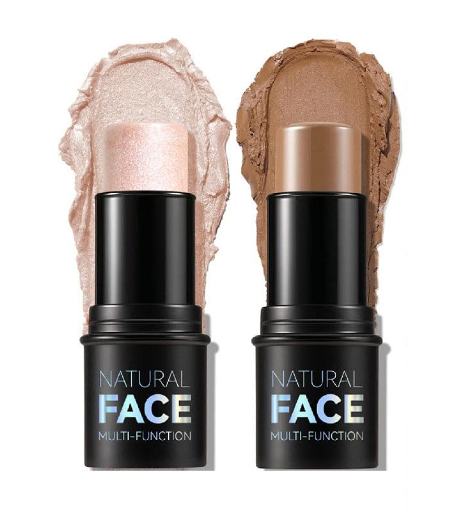 2-Pack Highlighting and Finishing Stick Non-stick Face Highlighter and Shadow Pencil Long-Lasting Smooth Face Highlighting Makeup (Yinhe Coffee) - Buy Online on GoSupps.com