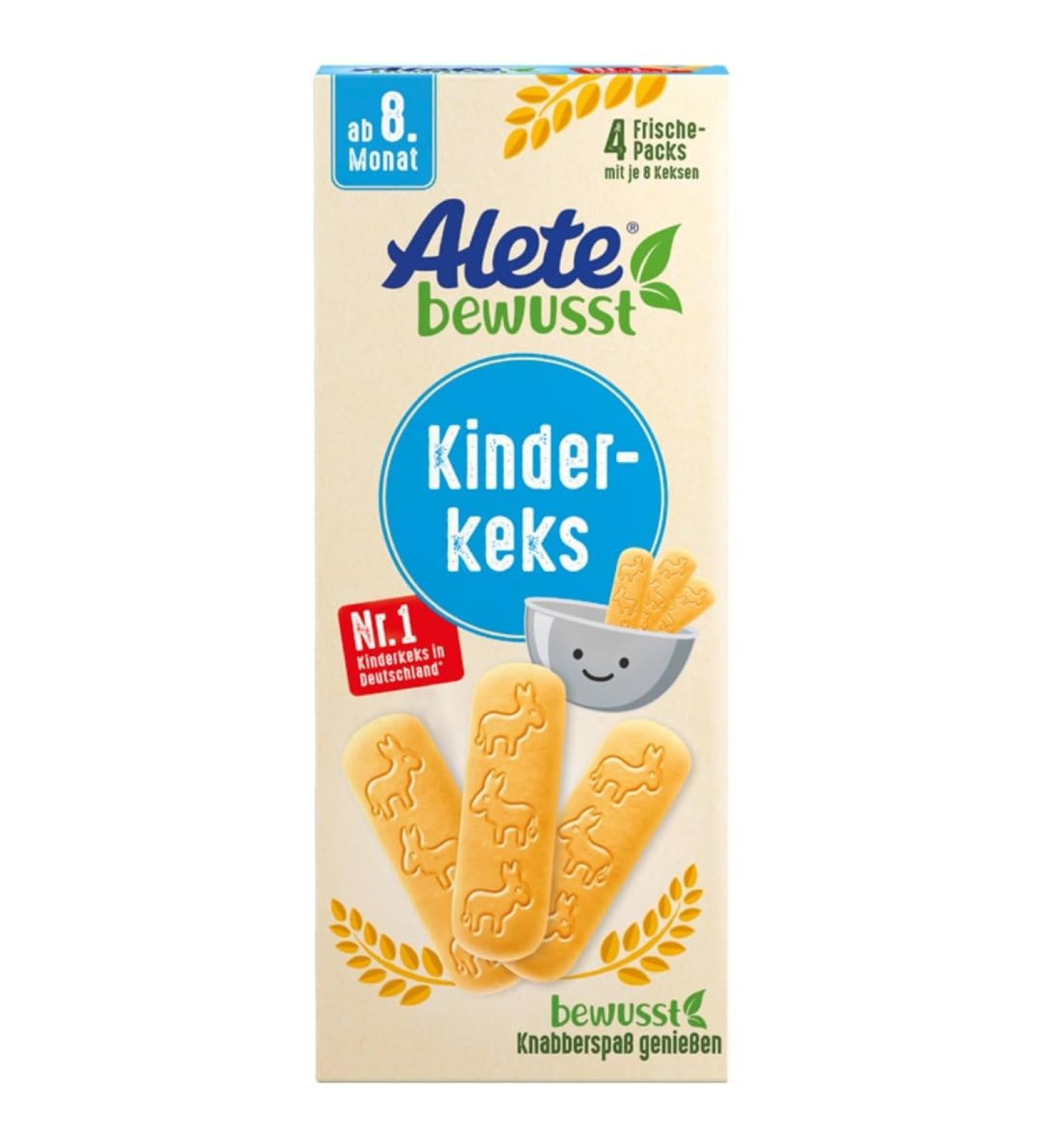 Alete Consciously Children's Biscuit | Butter Wheat Snack for Kids | 180g Handy Pack - Perfect On-the-Go Treat - Buy Online on GoSupps.com