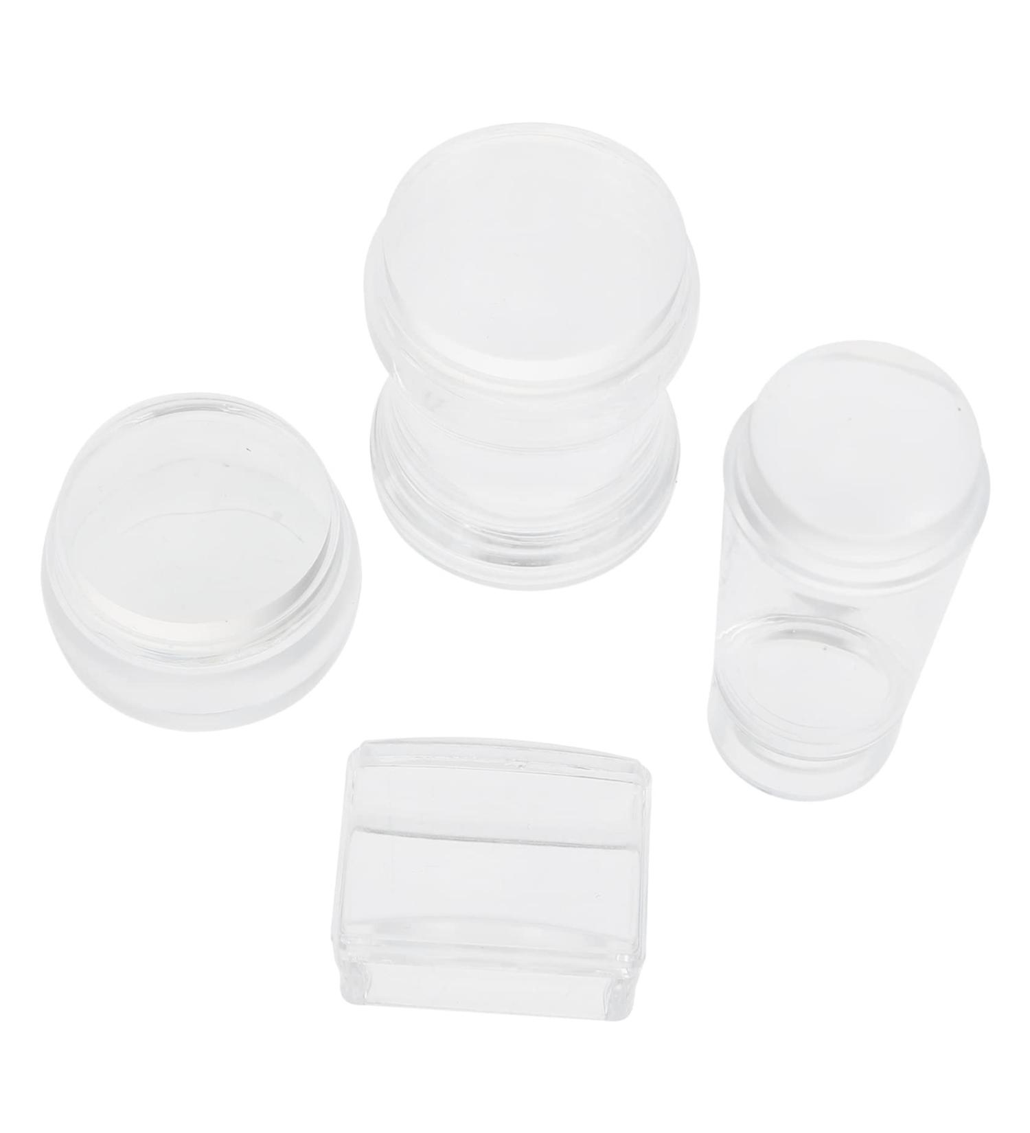 Housoutil 4 Sets Nail Stamp Clear Nail Art Seal Nail Scraper Spachella Silicone Nail Art Tools Silicone Nail Art Scraper Silicone Scraper Jelly Silica Gel Spatula Manicure - Buy Online on GoSupps.com