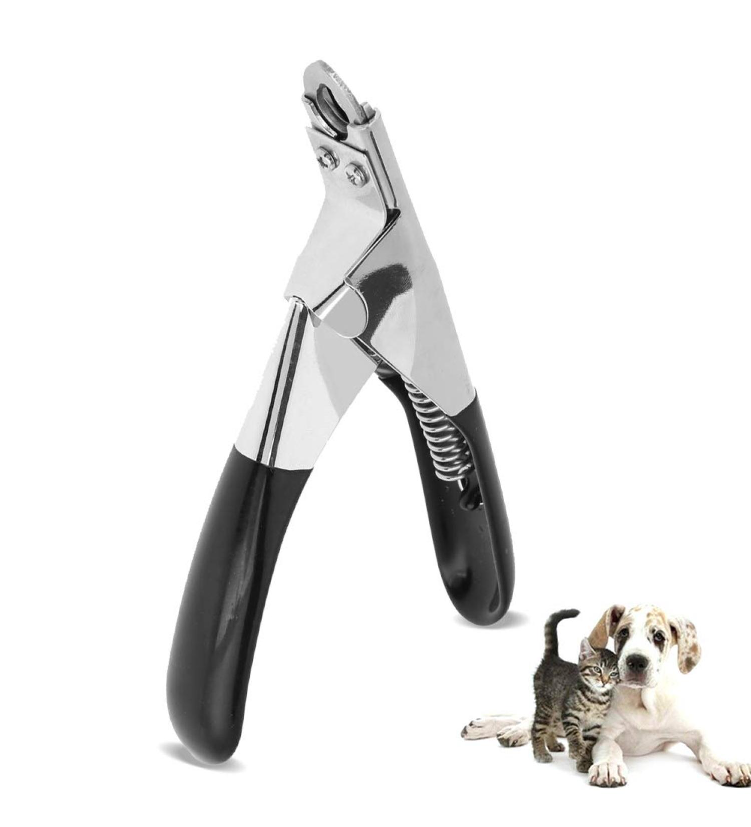 FDIT PET Nail Scissors for Dogs & Cats - Claw Clamps & Cutting Tool for Pet Grooming (Black) - Buy Online on GoSupps.com