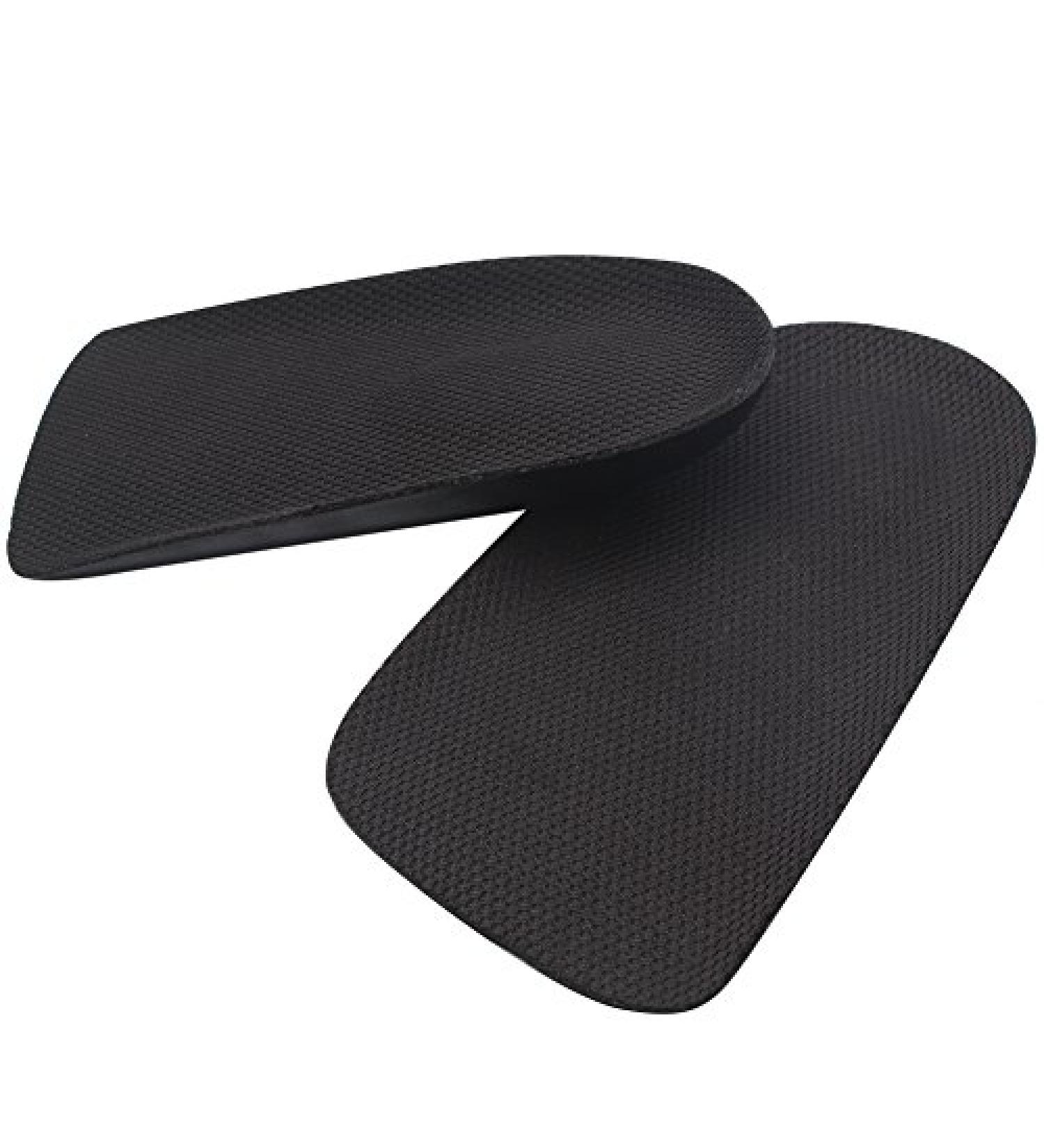 Footinsole Heel Cushion Height Insoles - Comfortable Mesh Black | Increase Height Instantly | Shoe Lifts for 1 Inch Gain - Buy Online on GoSupps.com