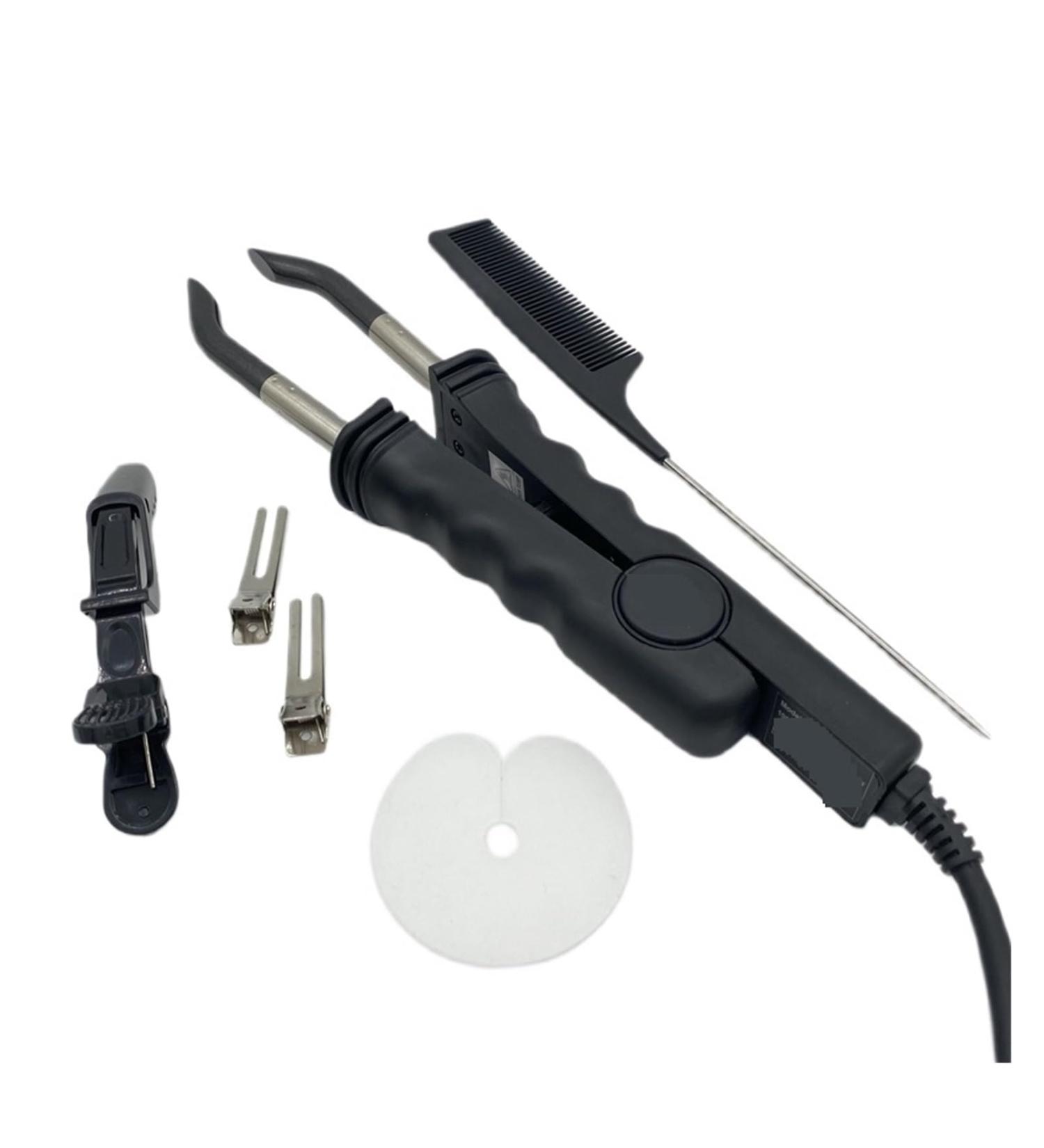 Hair extension iron Hair Extension Fusion Iron Heat Hair Connector Temperature Controllable Iron(Black) - Buy Online on GoSupps.com