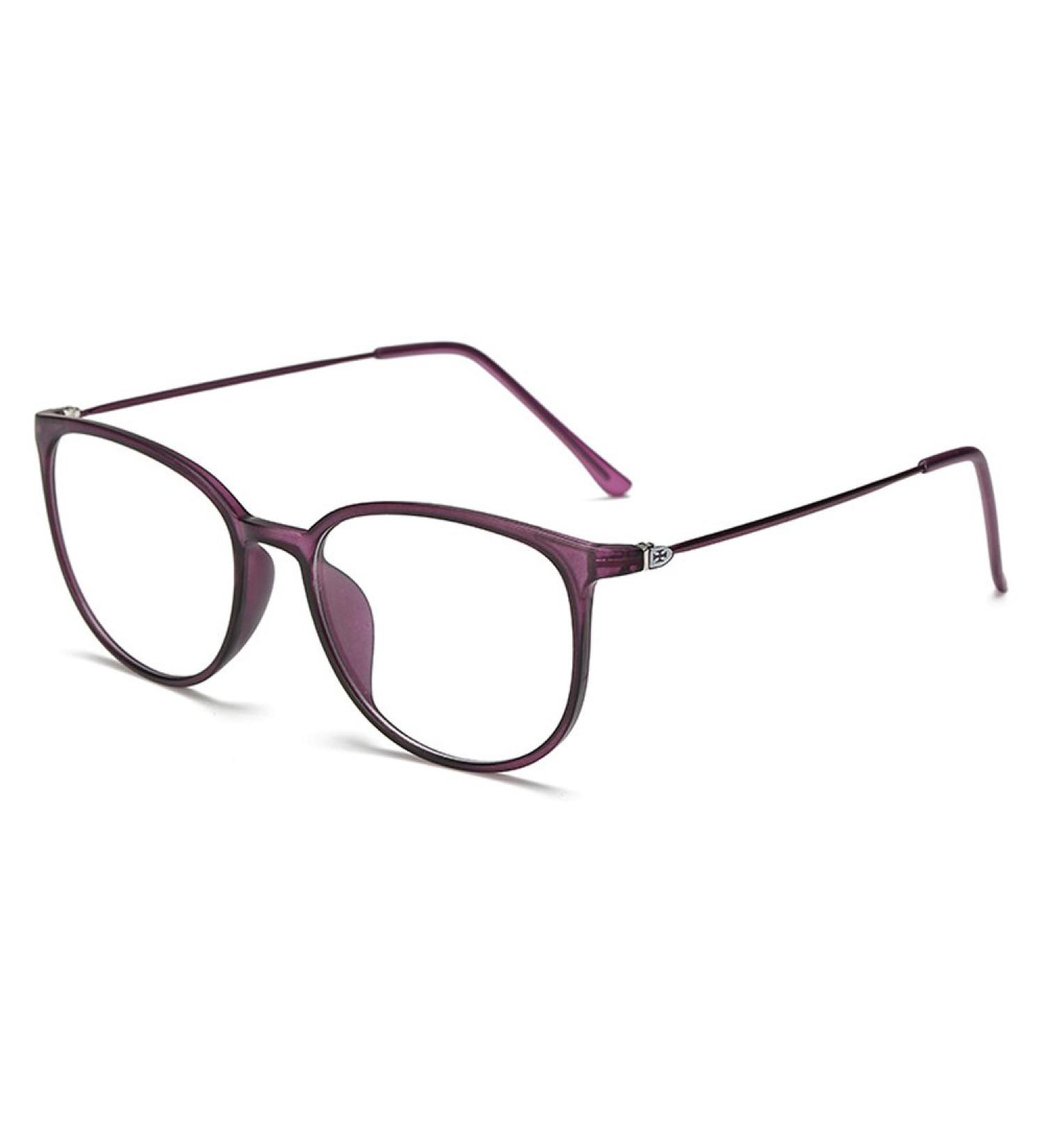 Lasree Fashion Glasses - Full Rims for Myopia -3.50 Lenses Stylish Purple Frames for Everyday Use - Men's Distance Glasses - Buy Online on GoSupps.com