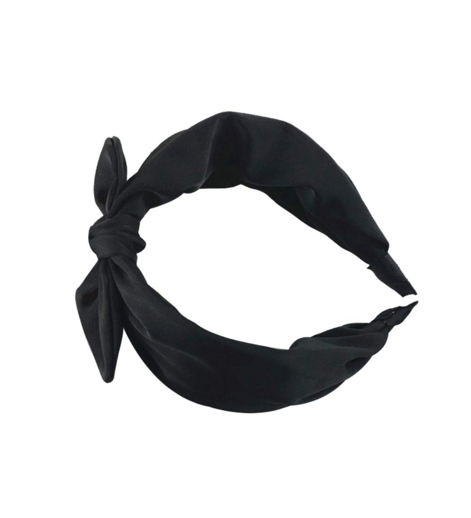 ValianhAgen Women's Wide Edge Bow Headband - Stylish Black Hair Accessory | Shop Internationally - Buy Online on GoSupps.com