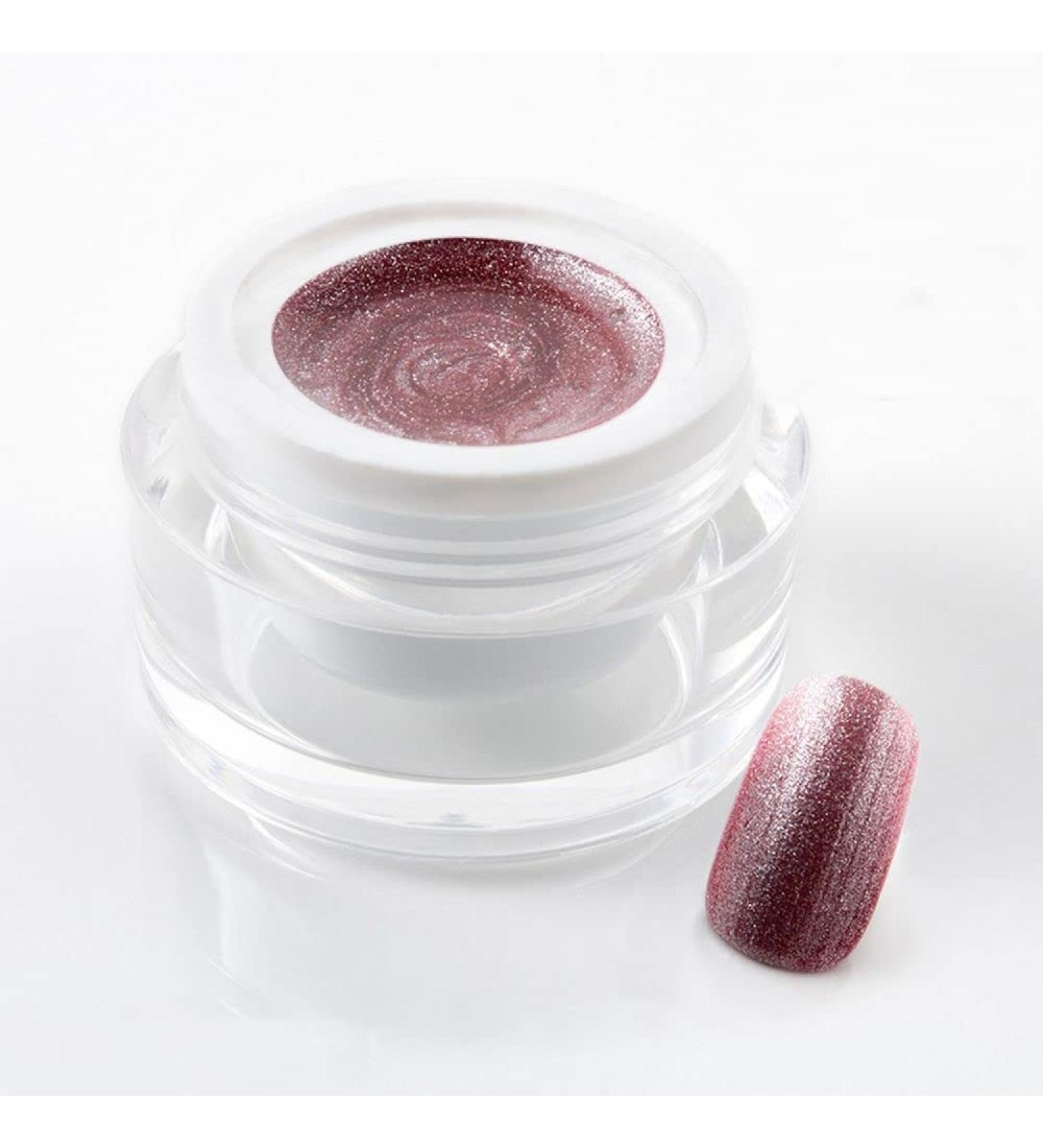 5 ml exclusive UV color gel/colour gel/glitter gel - in Glitter Pearl Antique Rose