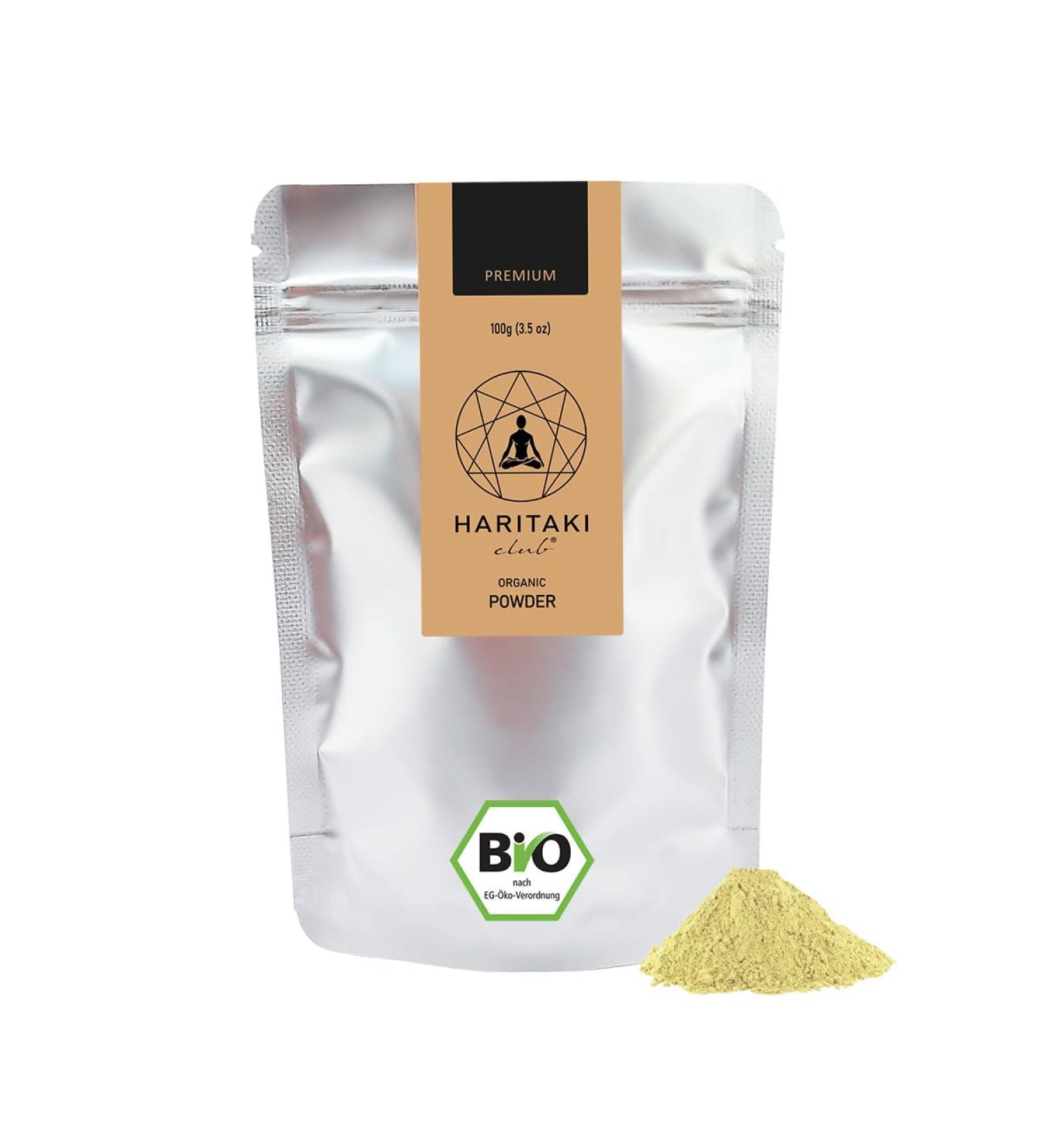 Haritaki Organic Powder | Premium Quality Terminalia Chebula - Lab Tested & EU Bio Certified | Vegan Kosher Halal | 100% Pure | Haritaki Club - 18.96 - Buy Online on GoSupps.com