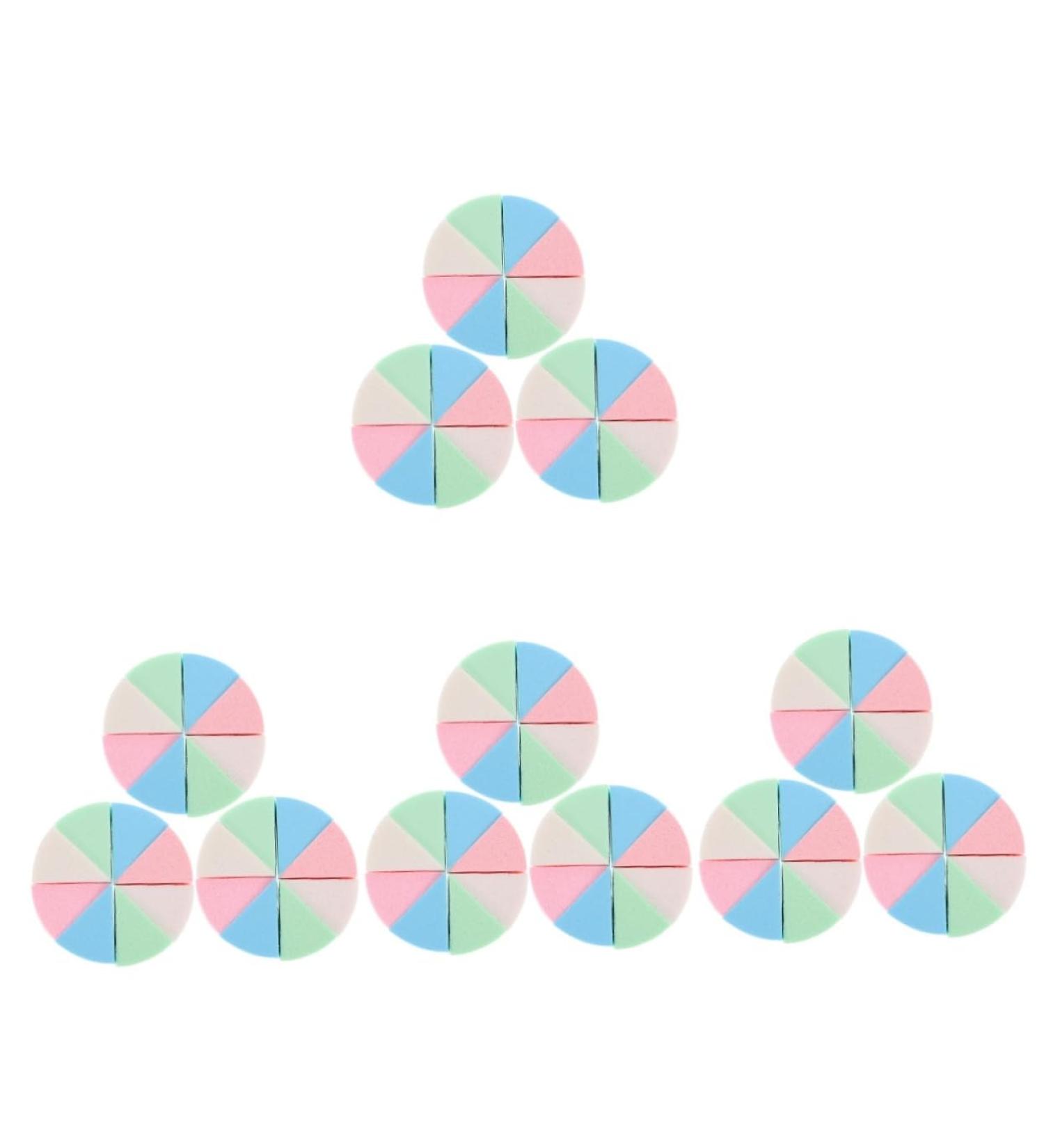 Beaupretty 12 Sets Triangular Sponge Puff Face Puff Makeup Latex Sponge Makeup Sponge Foundation Makeup Pads Make up Sponge Concealer Puff Finger Puff Wedge Shape Girl Flutter - Buy Online on GoSupps.com