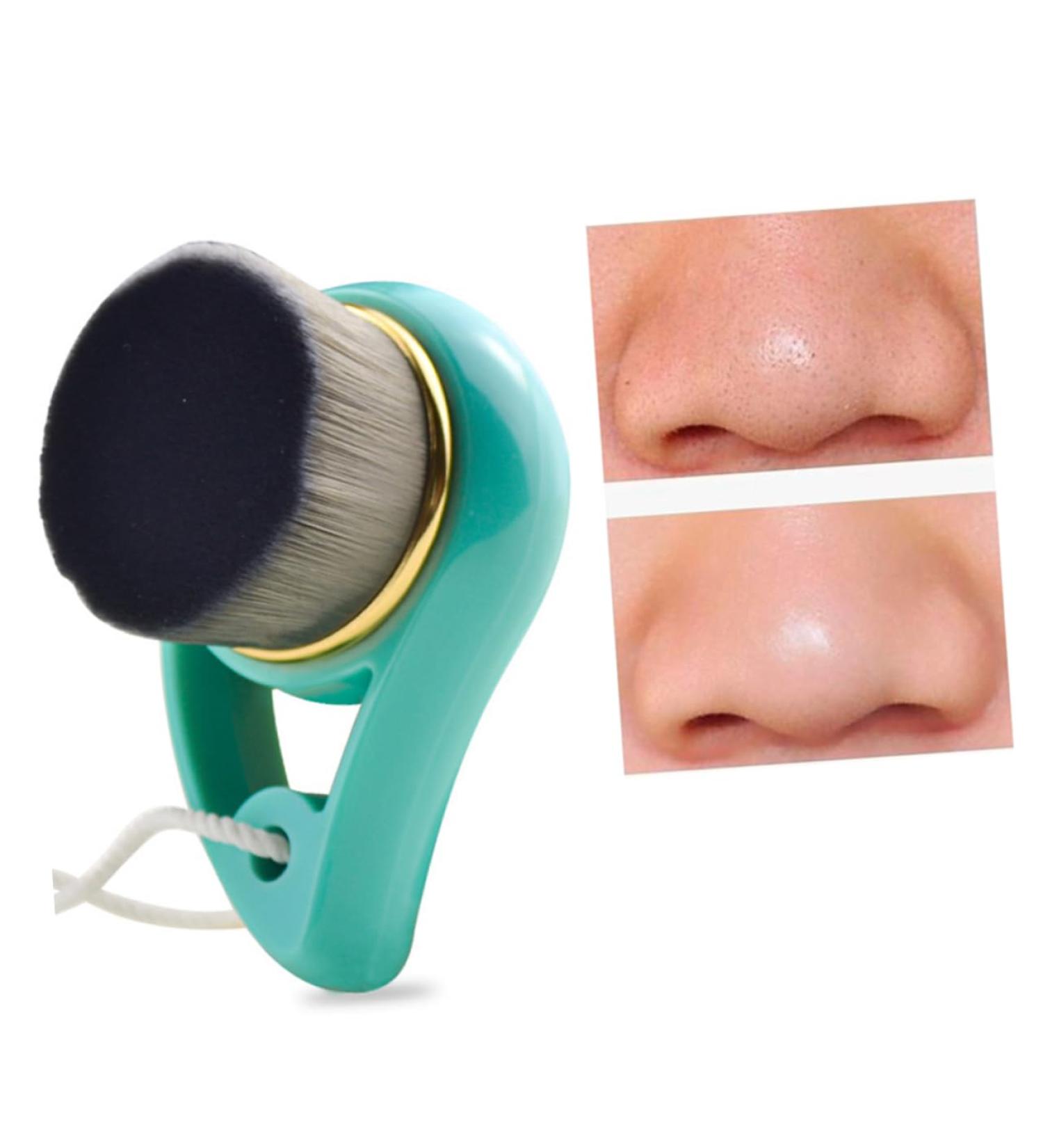 Angoily 1pc Facial Brush Scrub Face Wash Brush Silicone Cleaning Brush Soft Bristle Facial Brush Face Cleaning Brush Fiber Facial Brush Pore Clean Brush Handle Cleansing Brush - Buy Online on GoSupps.com