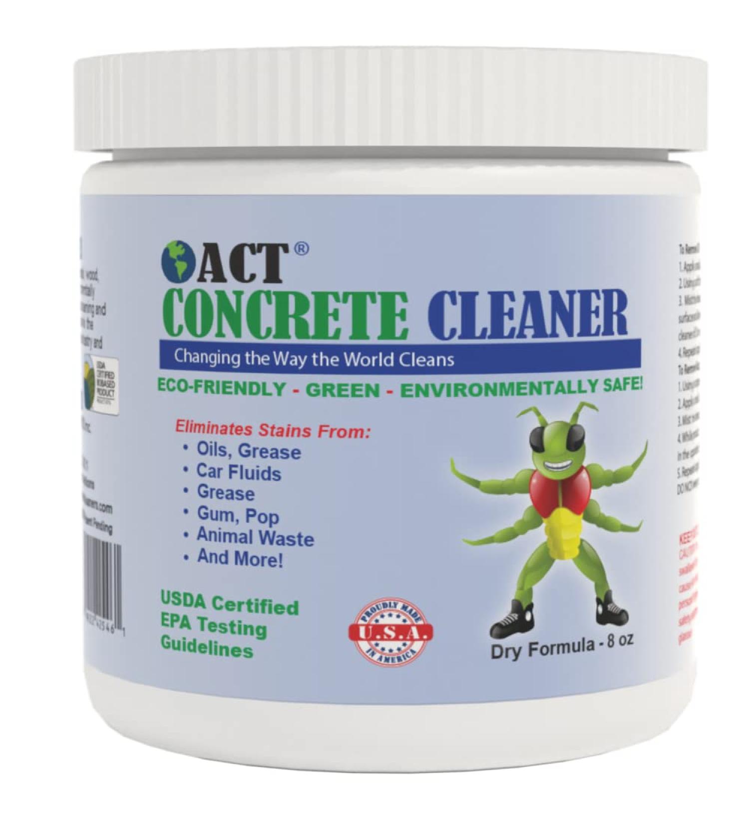 ACT Concrete Cleaner 8oz - Eco-Friendly Solution for 50sqft - International Shipping Available - Buy Online on GoSupps.com