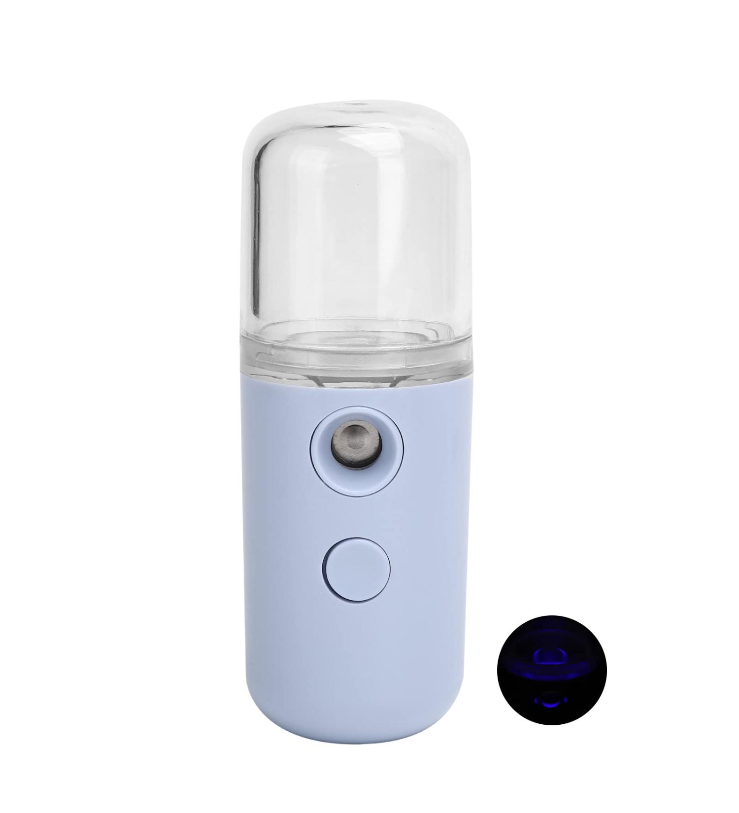 Mist Sprayer Fashion Facial Moisturizing Sprayer Facial Mist Sprayer Large and Fine Spray Portable USB Rechargeable for Home or Outdoor Use (Light Purple) - Buy Online on GoSupps.com