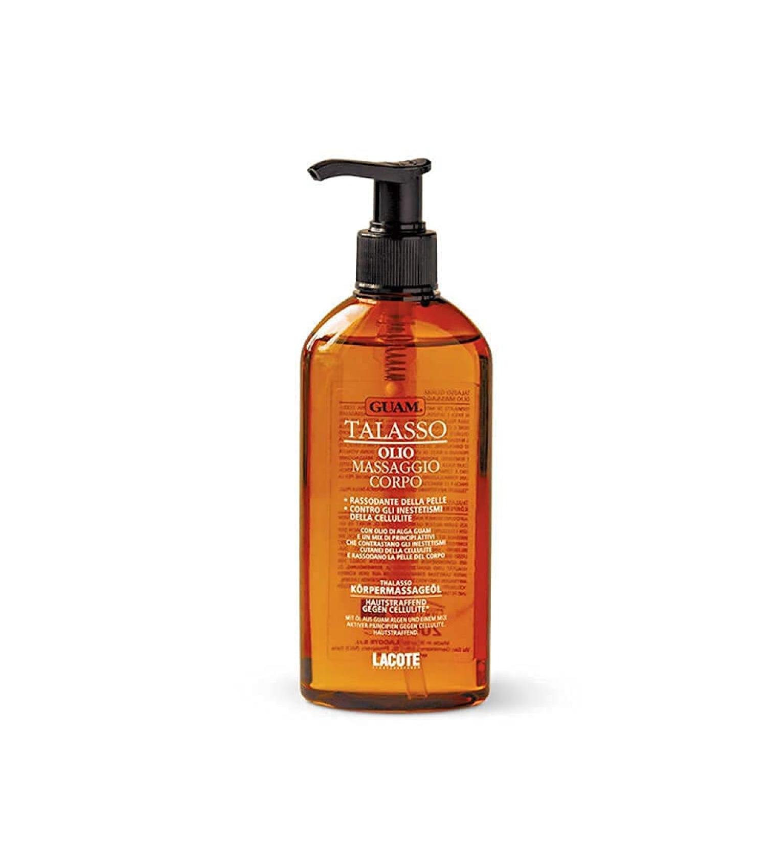 Guam Thalassotherapy Anti Cellulite Massage Oil - Essential Oils for Lymphatic Drainage & Cellulitis Treatment - 200ML | Guam Beauty - Buy Online on GoSupps.com