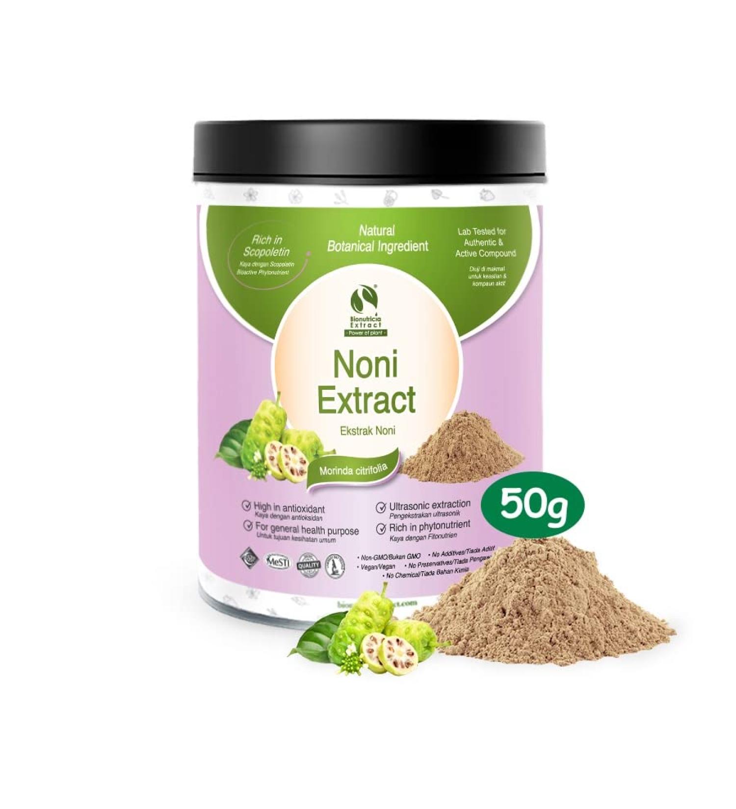 9x Noni (Morinda citrifolia) Standardized Extract Powder 50g - Buy Online on GoSupps.com