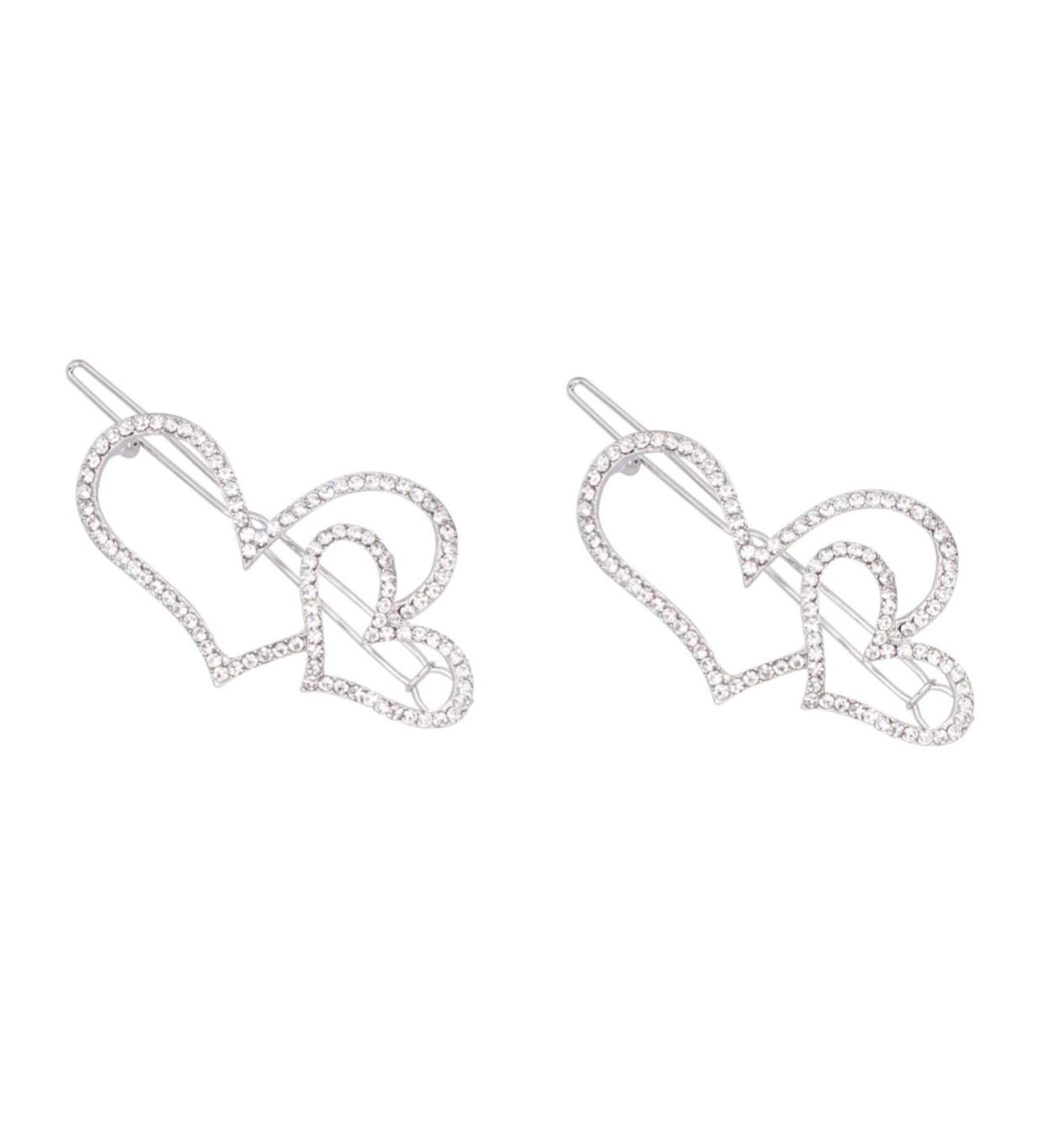 FRCOLOR Alloy Hair Clips Rhinestone Alligator Clip Crystal Handmade Bridal Clip Alloy BB Hairgrip Shinny Crystal Alligator bow Accessories Korean bride Hollow Hairpin - Buy Online on GoSupps.com