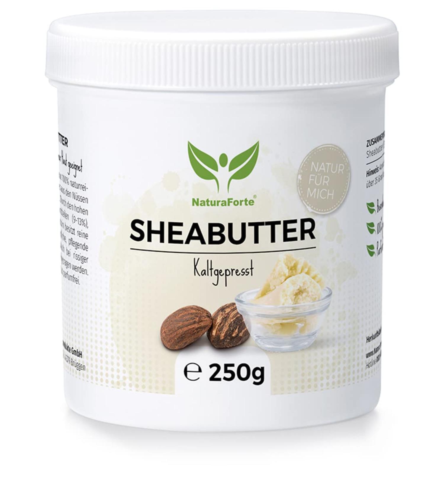 Nature Cake Shea Butter 250g - Cold-Pressed Vegan Body Butter | Natural Perfume-Free Moisturizing for All Skin Types - Buy Online on GoSupps.com