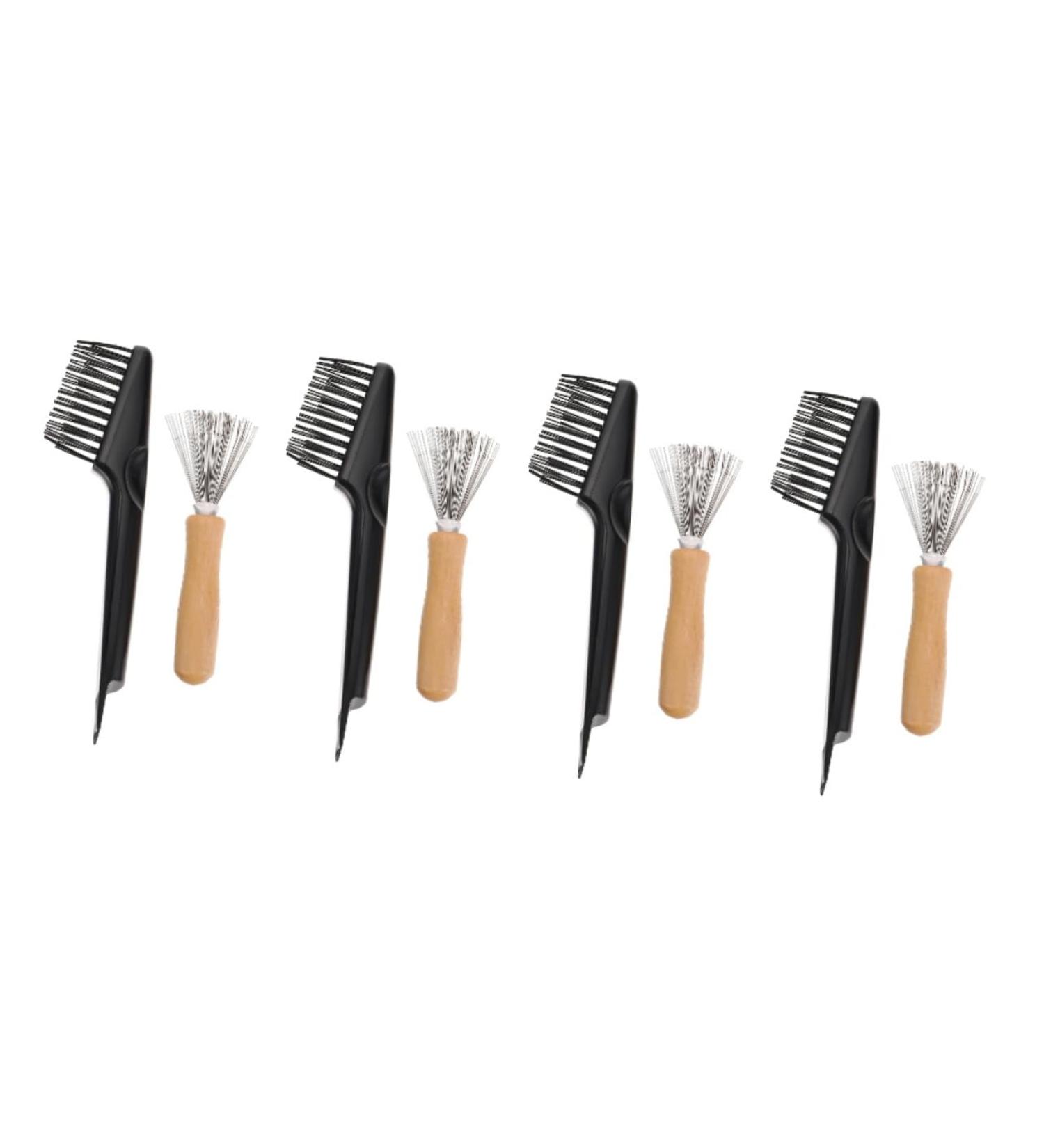 FRCOLOR 4 Set Brush Cleaning Tools - Hair Rake & Curling Tools for Curly Hair - Garden Brush Cleaner & Epilator Comb - Metallic Line Eucalyptus Pet Hair Remover - Buy Online on GoSupps.com