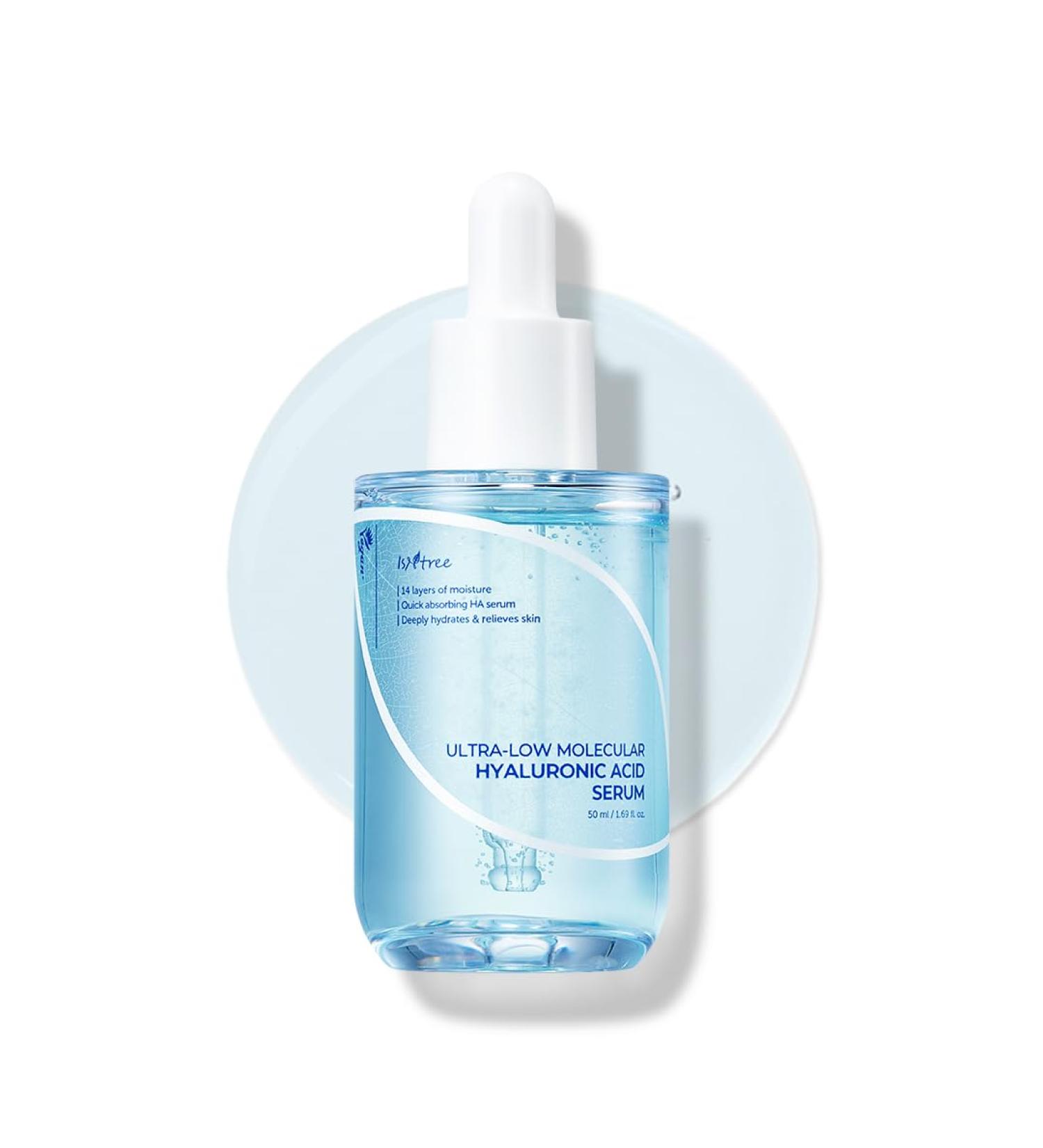 ISNTREE Ultra-low Molecular Hyaluronic Acid Serum 50ml | Quick Absorbing Deep Hydration & Skin Smoothing | Vegan Korean Skincare | International Shipping Available - Buy Online on GoSupps.com