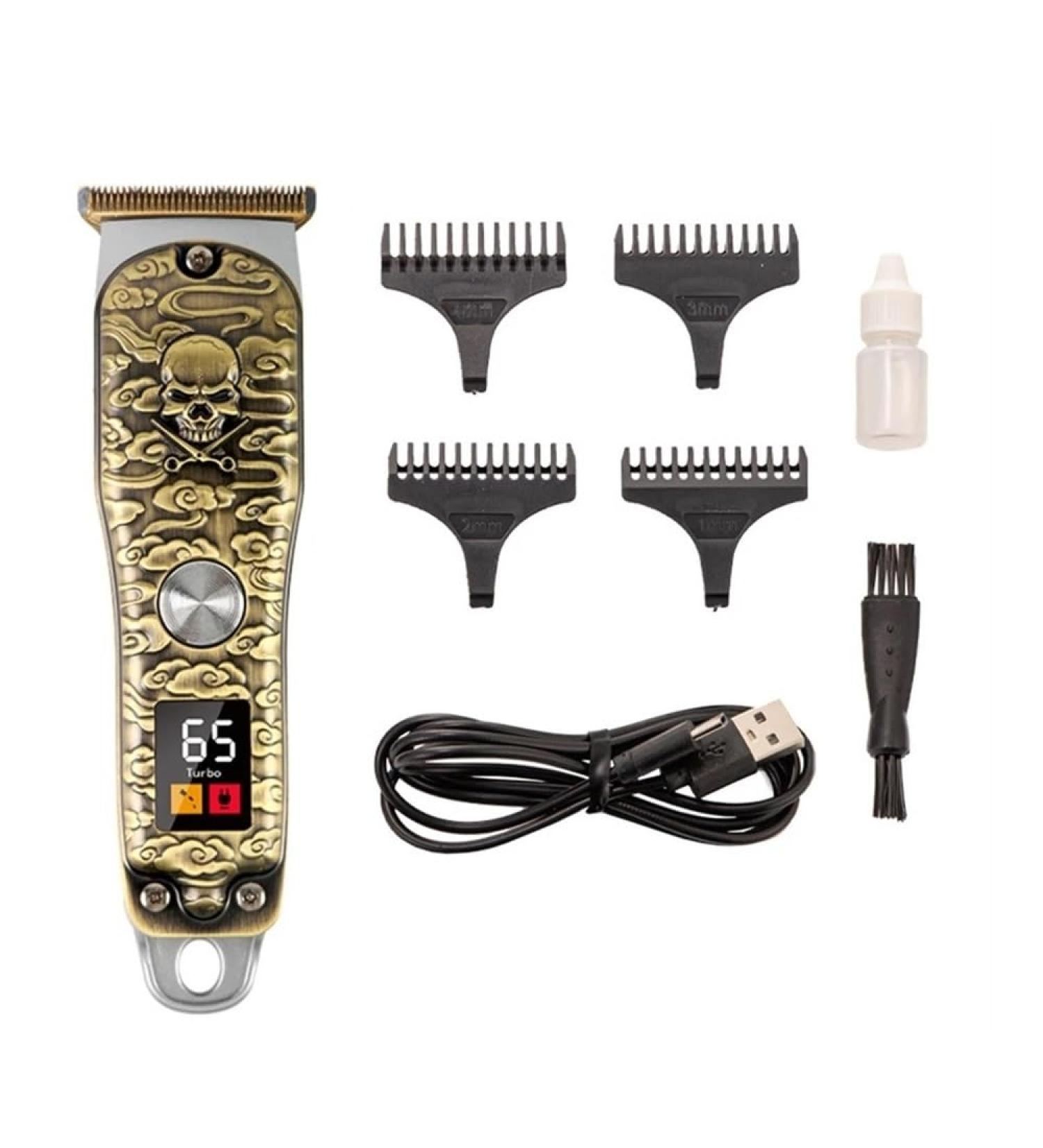 Men's Electric Shaver & Hair Clipper - Stylish Human Skeleton Design | Premium Electric Trimmer for Barbers & Home Use - Buy Online on GoSupps.com
