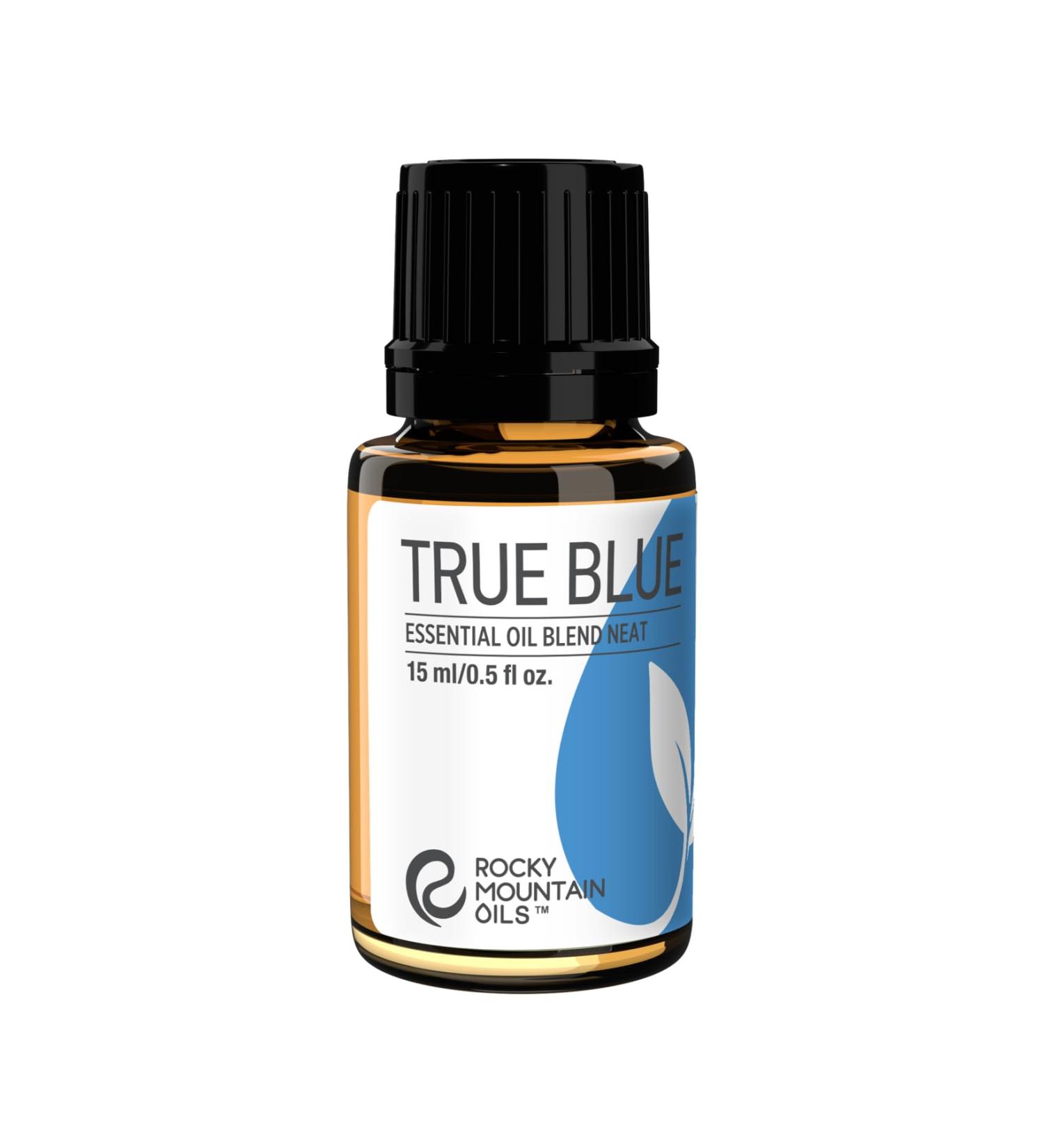 Rocky Mountain Oils True Blue Essential Oil Blend - 15 ml | Premium Aromatherapy for Wellness & Relaxation - Buy Online on GoSupps.com