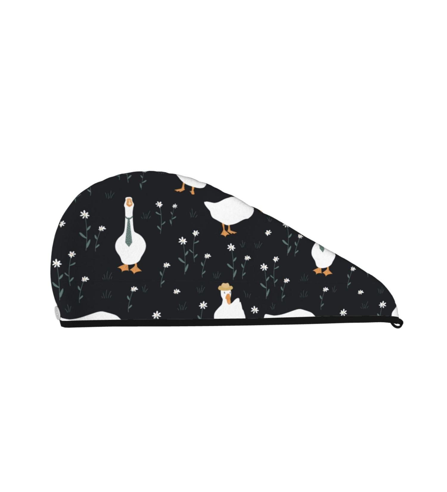 Fashionable Goose Microfiber Hair Towel - Soft Super Absorbent Coral Velvet Wrap for Long Curly & Thick Hair - Buy Online on GoSupps.com