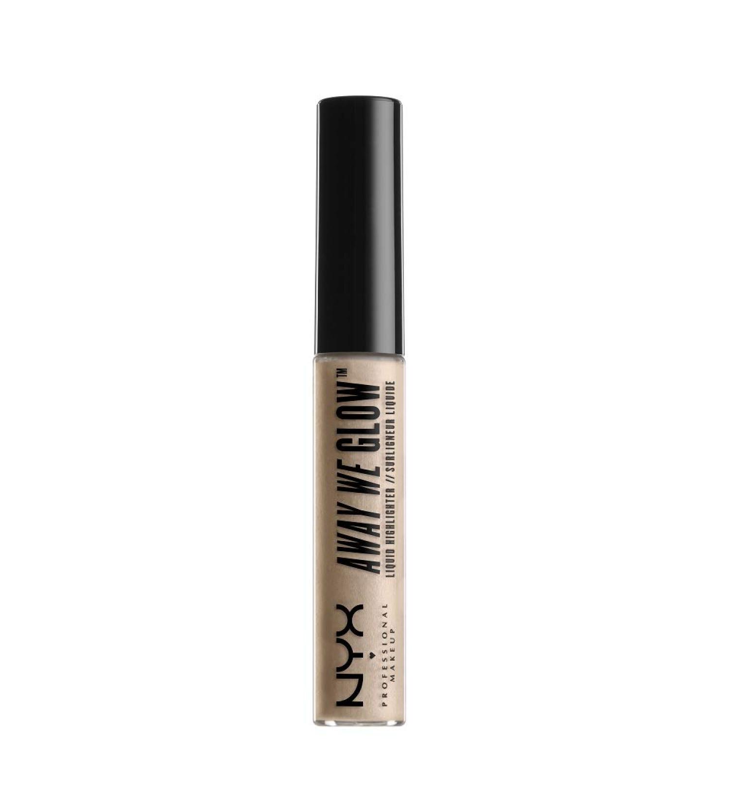 NYX Away We Glow Liquid Highlighter - Crystal Glare 0.22oz - Buy Online on GoSupps.com