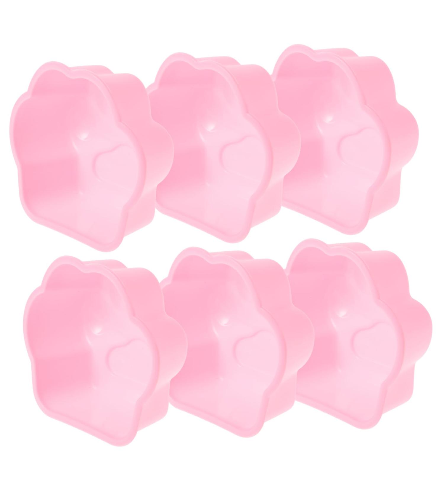 PRETYZOOM 6pcs Silicone Cake Mold Ice Cube Moulds Round Silicone Molds Cupcake Baking Cups Silicone Mini Cakes Chocolate Molds Animal Chocolate Mold Paw Non Stick Can Silica Gel - Buy Online on GoSupps.com