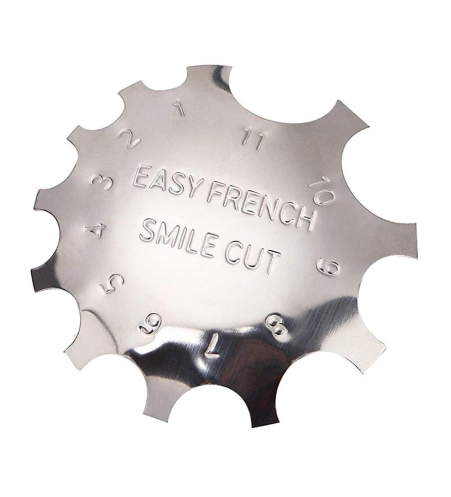 Trimmer Template Nail Edge Trimmer - Silver Nail Art Accessory Kit for Perfect French Manicure | International Shipping - Buy Online on GoSupps.com