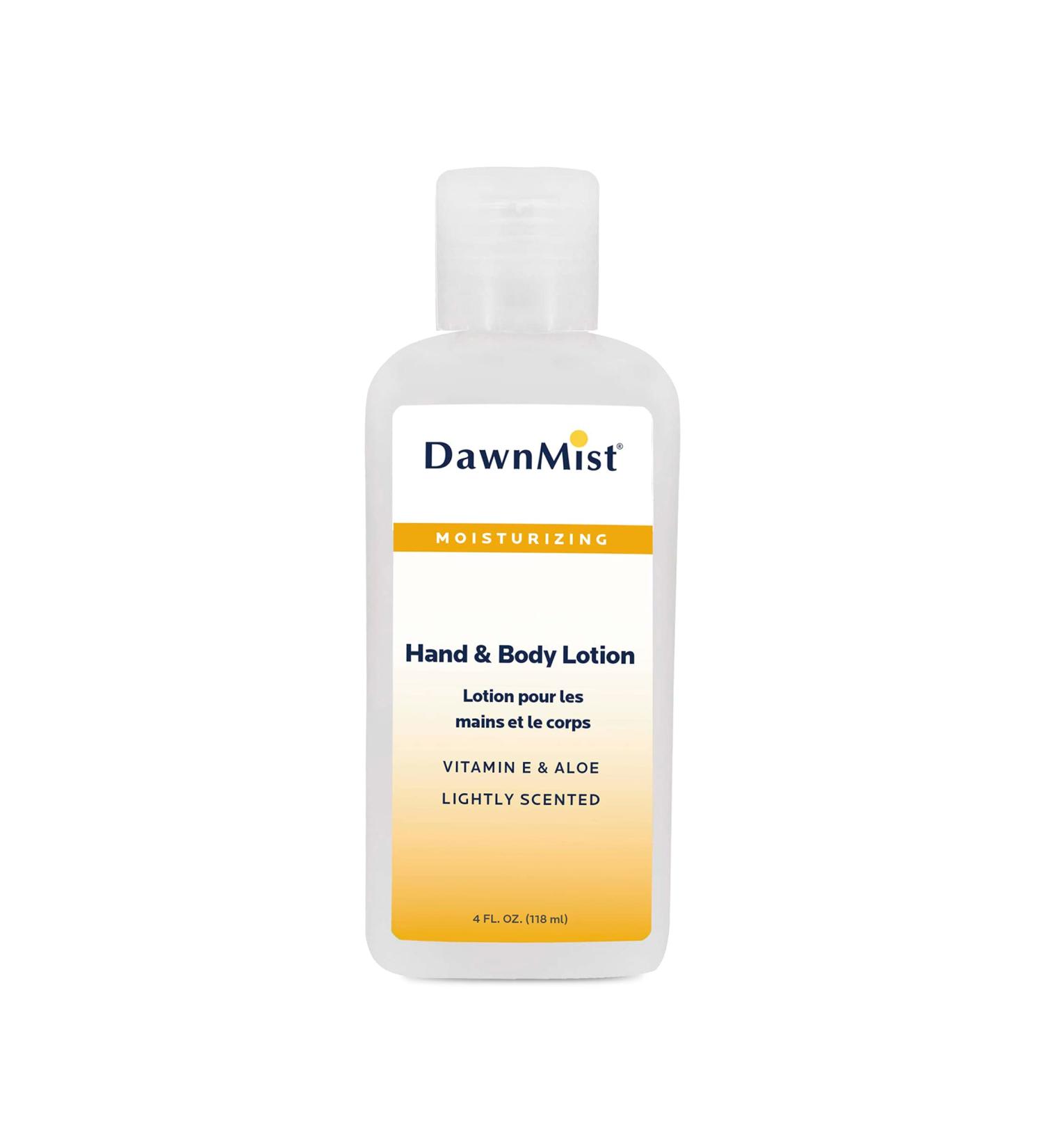 Dukal HL3343 Dawn Mist Hand and Body Lotion with Dispensing Cap 4 oz. Bottle Pack of 96