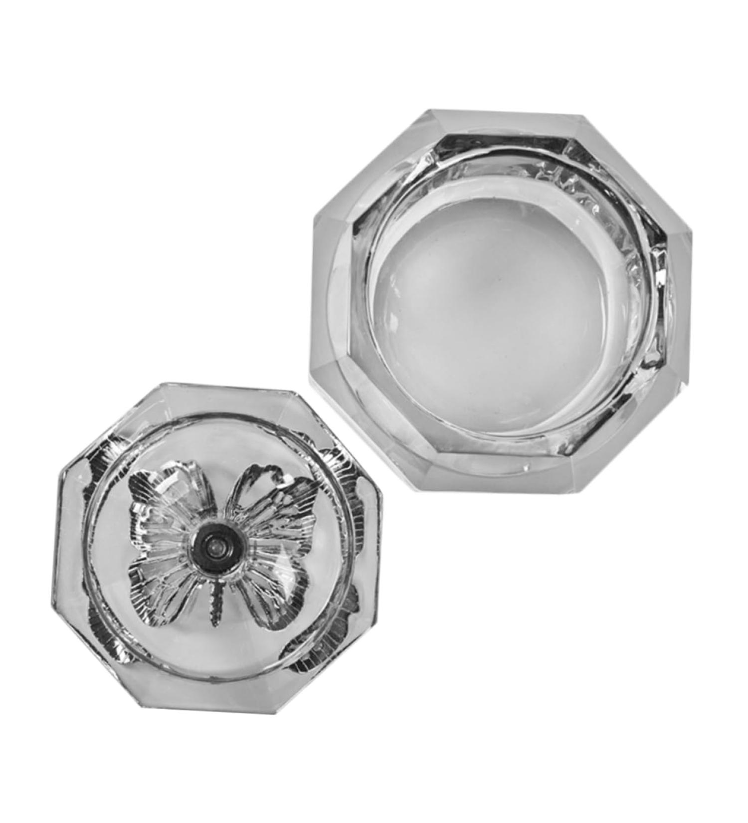 minkissy Crystal Glass Nail Dappen Dish Nail Liquid Holder Lightweight Crystal Cup Brush Holder Nail Dish Cup Nail Cups Manicure Acrylic Nail Supplies Pen Wash Cup Plate Cup Zinc Alloy - Buy Online on GoSupps.com