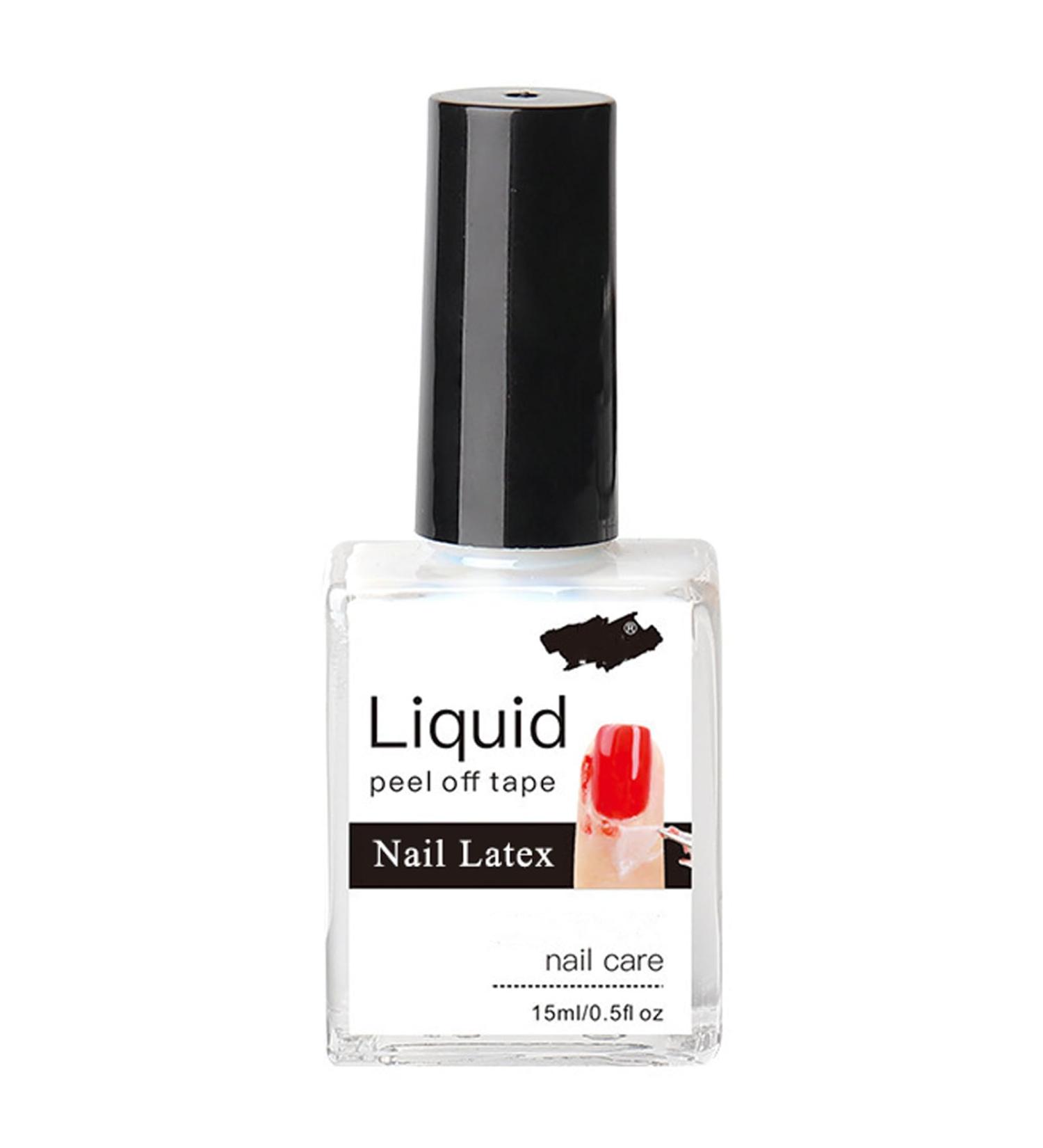 15ML Liquid Nail Latex Peel Off - Cuticle Nail Polish Skin Barrier for Gel Polish - White Odorless Manicure Accessory - Buy Online on GoSupps.com